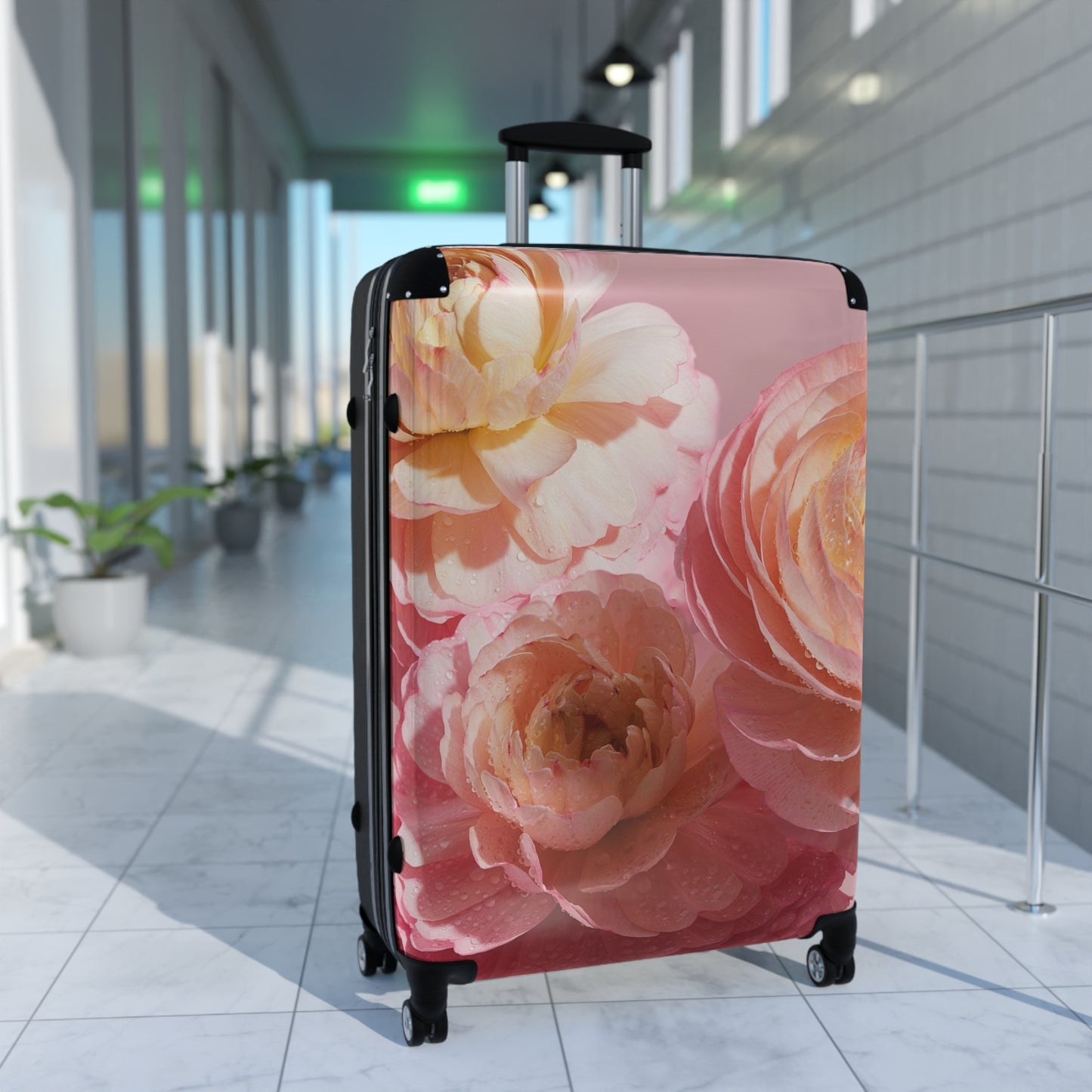 Nature Flowers Floral Ranunculus Art Carry-On Suitcase - Stylish Luggage for Travelers
