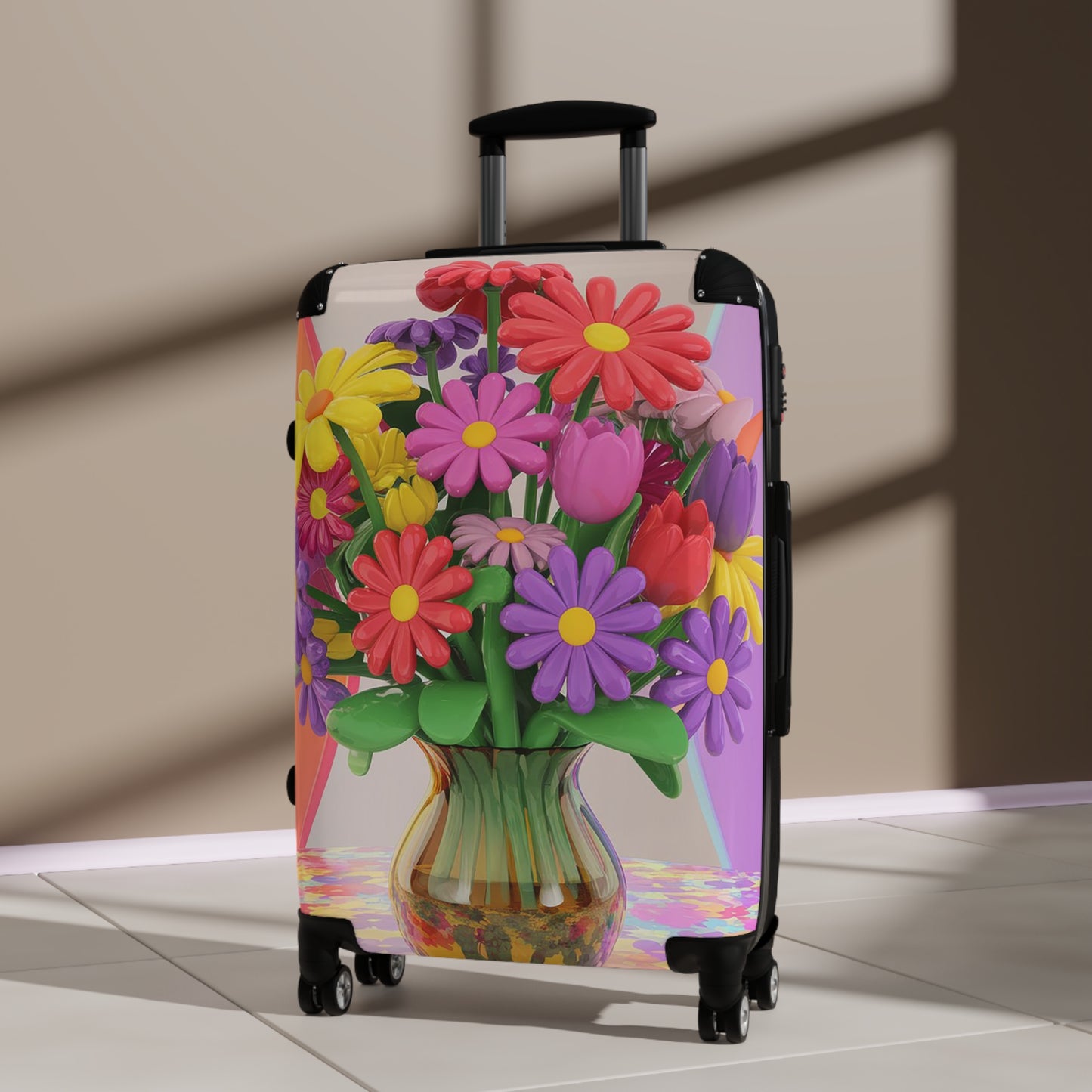 Nature Flowers Floral Set Art Carry-On Suitcase - Stylish Luggage for Travelers