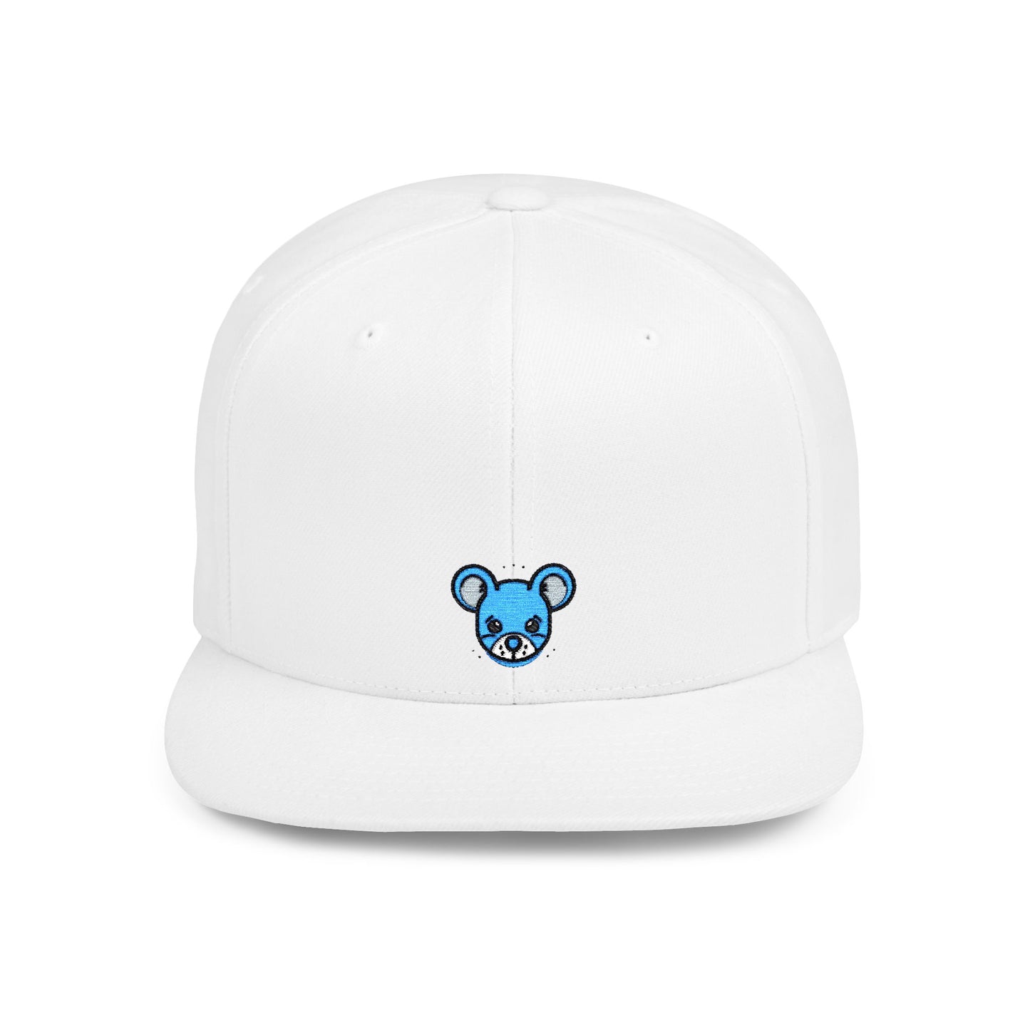 Icons Embroidered Mouse Flat Bill Snapback – Lightweight, Custom Fit, Premium Quality