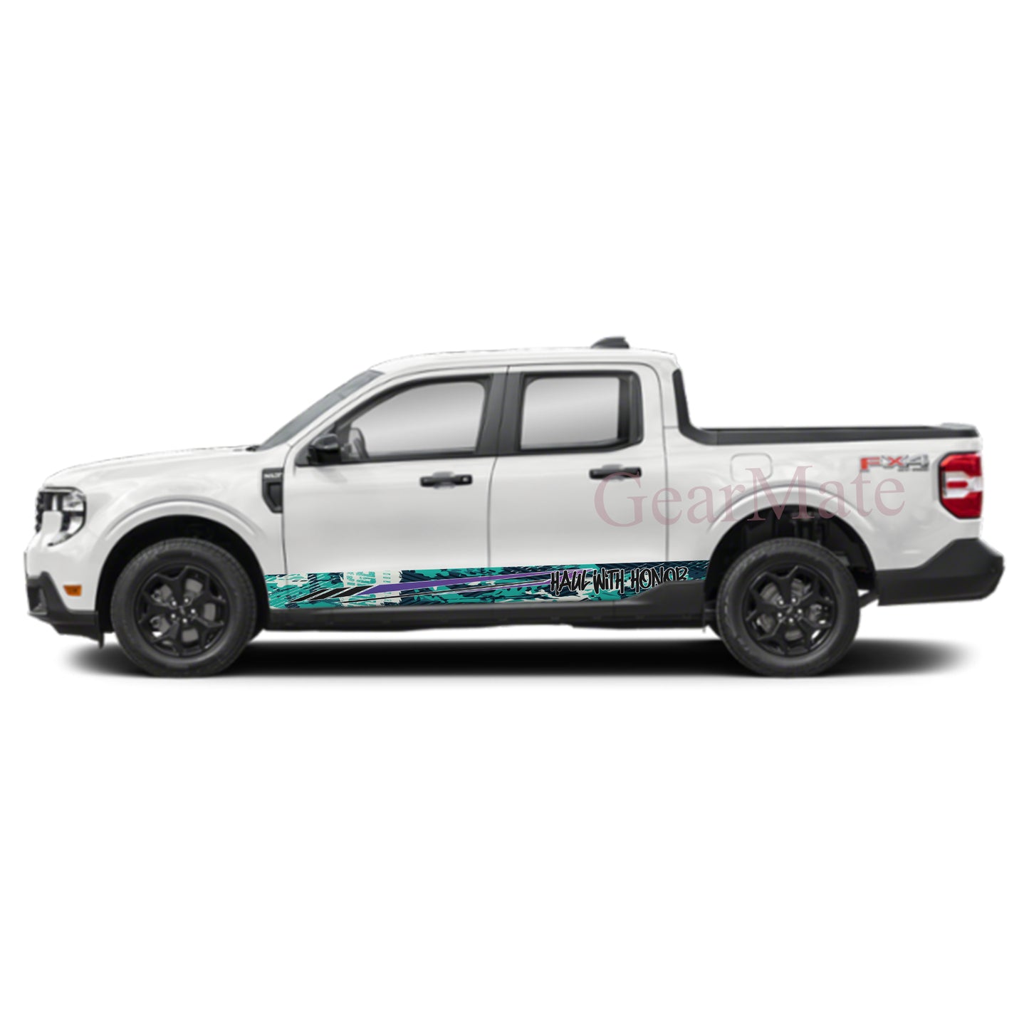 Haul With Honor Rocker Panel Graphic Decal Kit (Left & Right Sides) - High Quality Vinyl for Trucks & SUVs