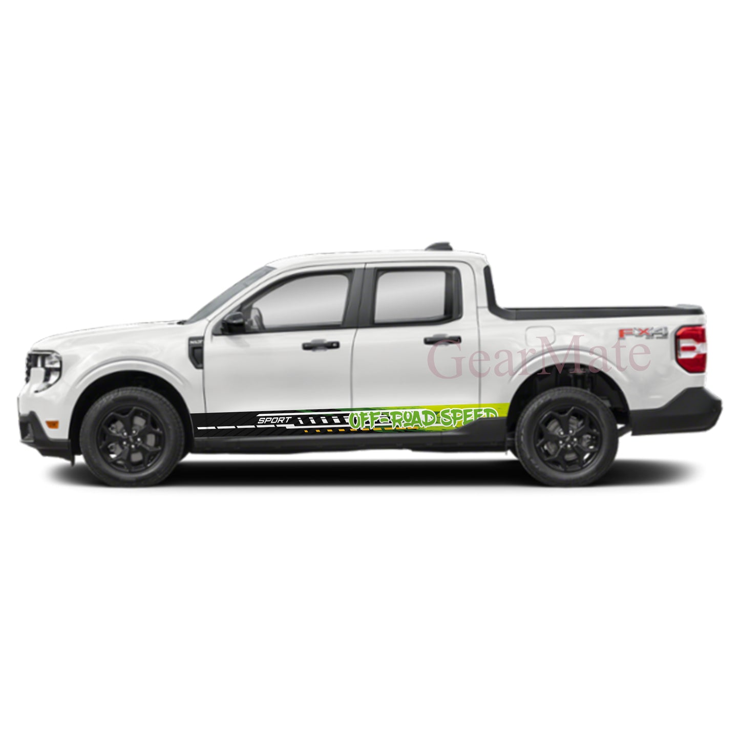 Off Road Speed Rocker Panel Graphic Decal Kit (Left & Right Sides) - High Quality Vinyl for Trucks & SUVs