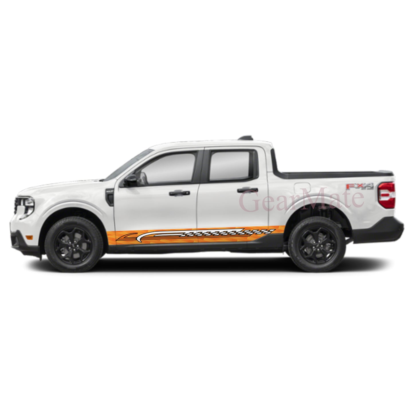 Precision Meets Power Rocker Panel Graphic Decal Kit (Left & Right Sides) - High Quality Vinyl for Trucks & SUVs