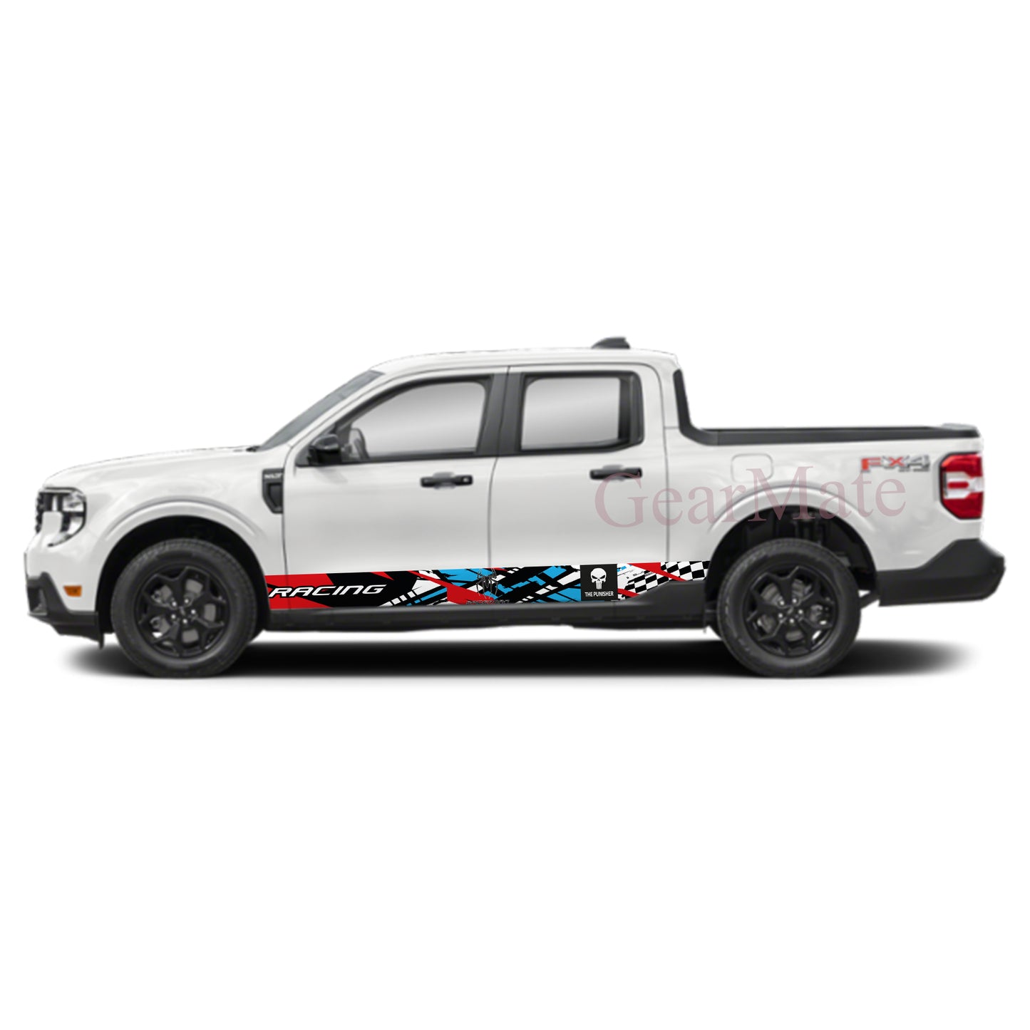 Racing Red Blue Spiderman Rocker Panel Graphic Decal Kit (Left & Right Sides) - High Quality Vinyl for Trucks & SUVs