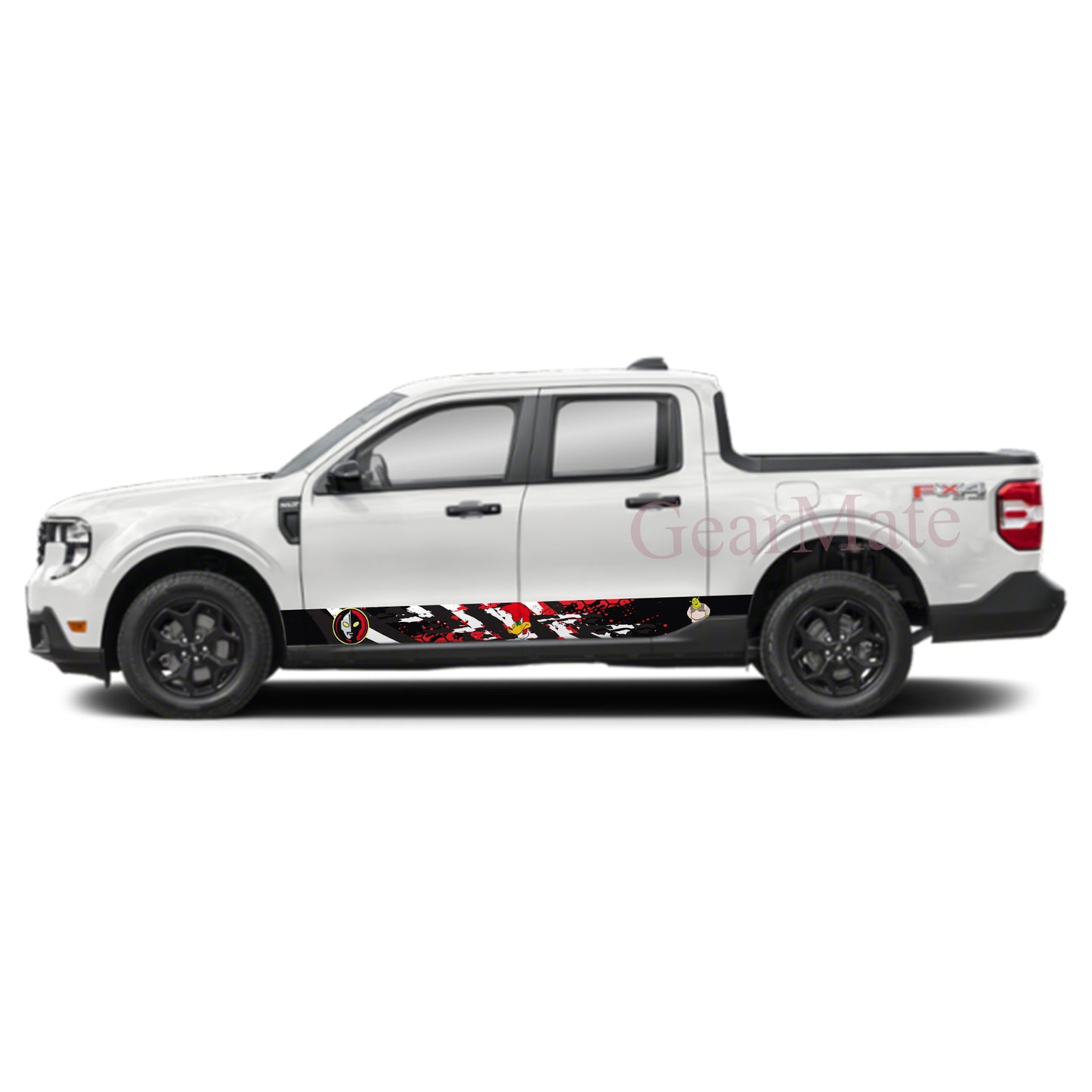 Engineered For Speed Pica Pau Rocker Panel Graphic Decal Kit (Left & Right Sides) - High Quality Vinyl for Trucks & SUVs