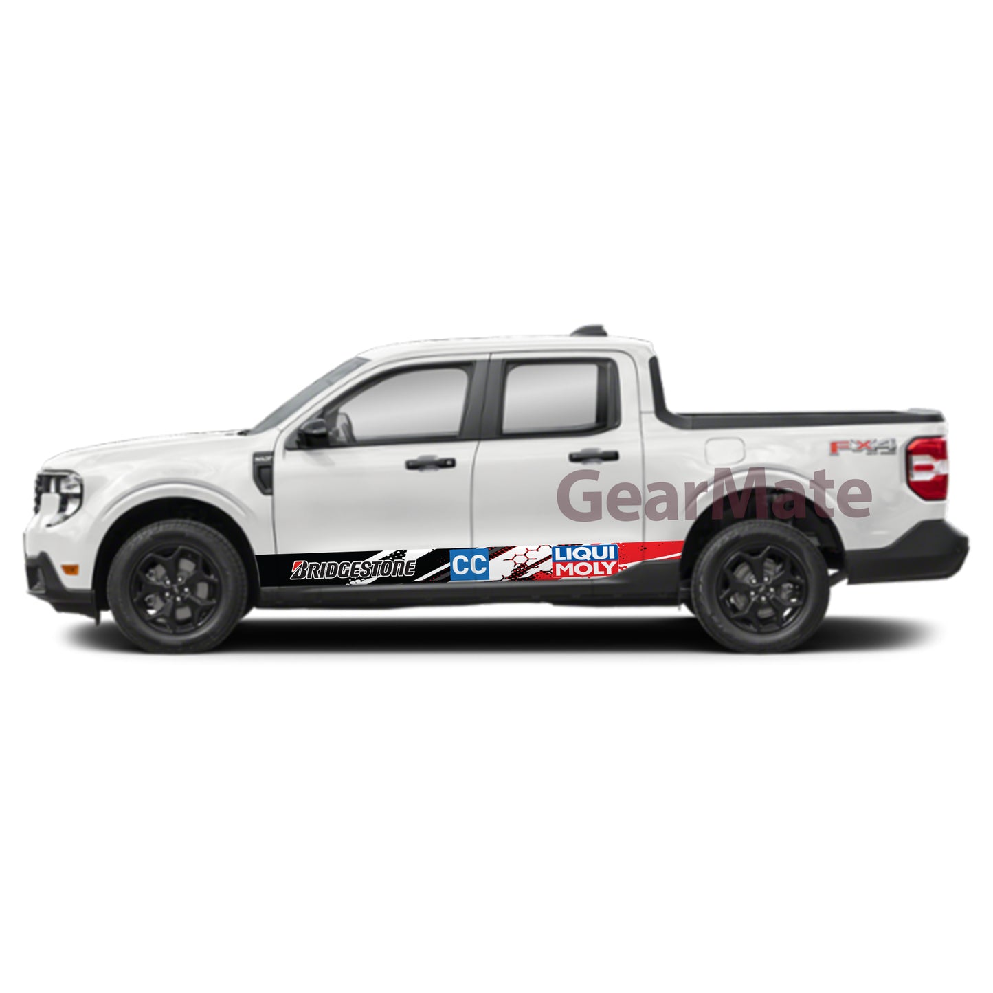 Conquer the Corners Rocker Panel Graphic Decal Kit (Left & Right Sides) - High Quality Vinyl for Trucks & SUVs