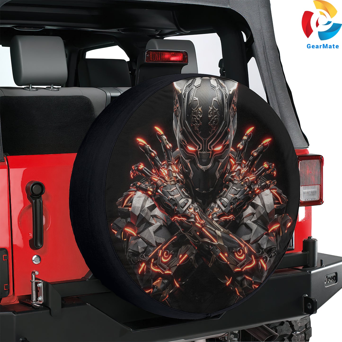 Black Panther Marvel Spare Tire Cover – Premium Waterproof UV Resistant Protector