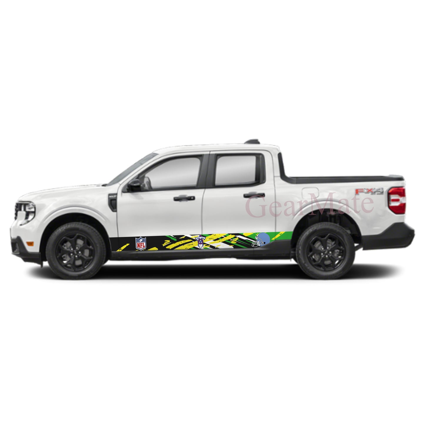 NFL Tennessee Titans 1 Rocker Panel Graphic Decal Kit (Left & Right Sides) - High Quality Vinyl for Trucks & SUVs