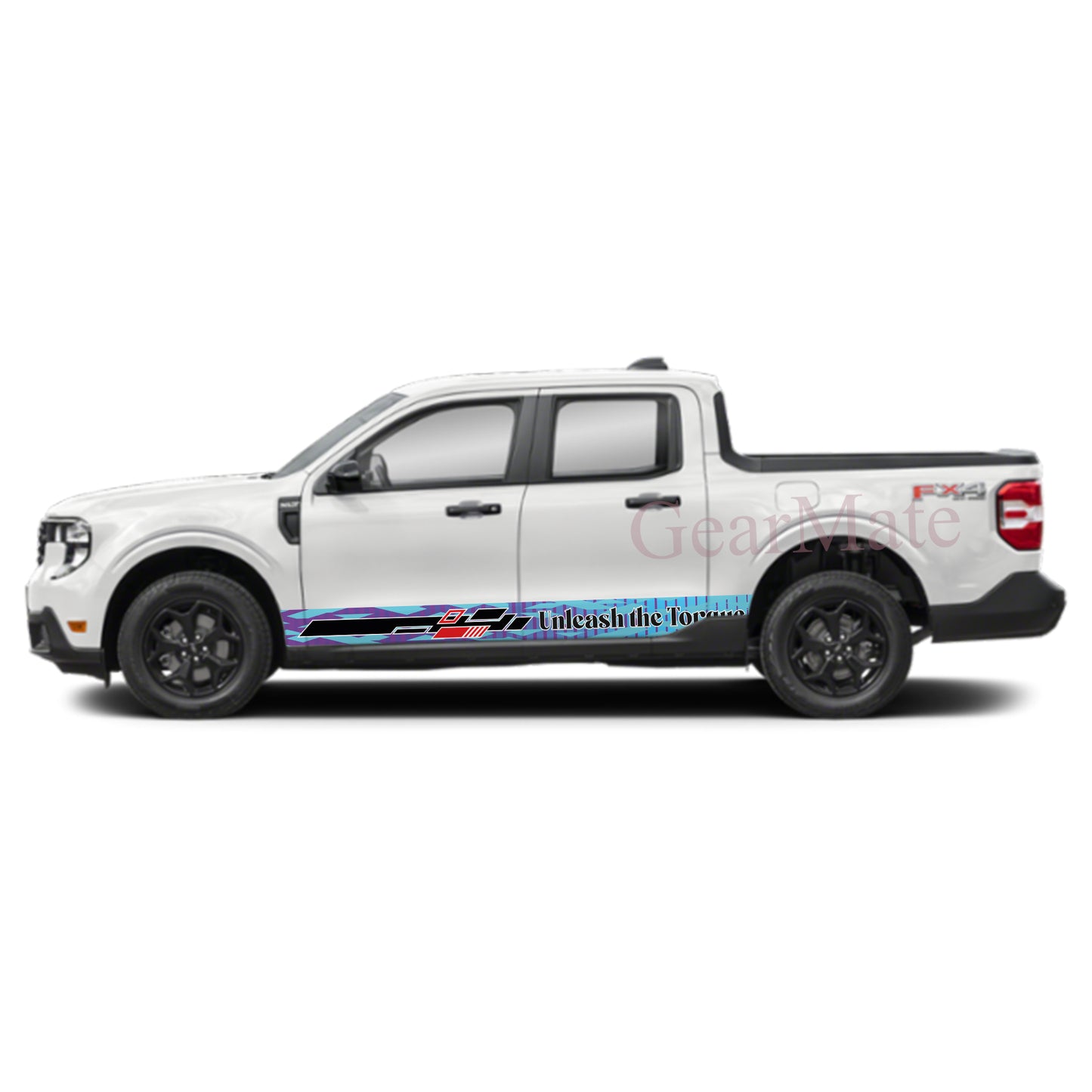 Unleash the Torque Rocker Panel Graphic Decal Kit (Left & Right Sides) - High Quality Vinyl for Trucks & SUVs