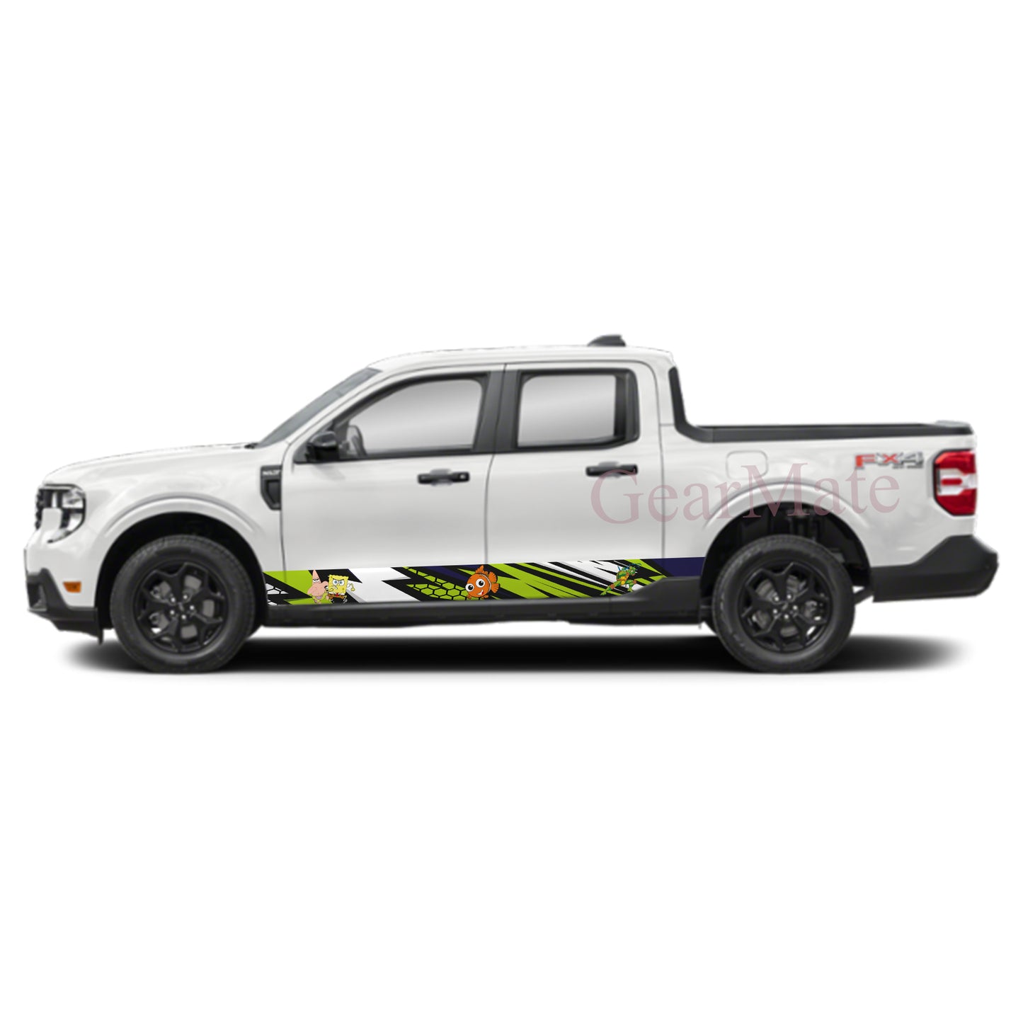 Pole Position Nemo Rocker Panel Graphic Decal Kit (Left & Right Sides) - High Quality Vinyl for Trucks & SUVs