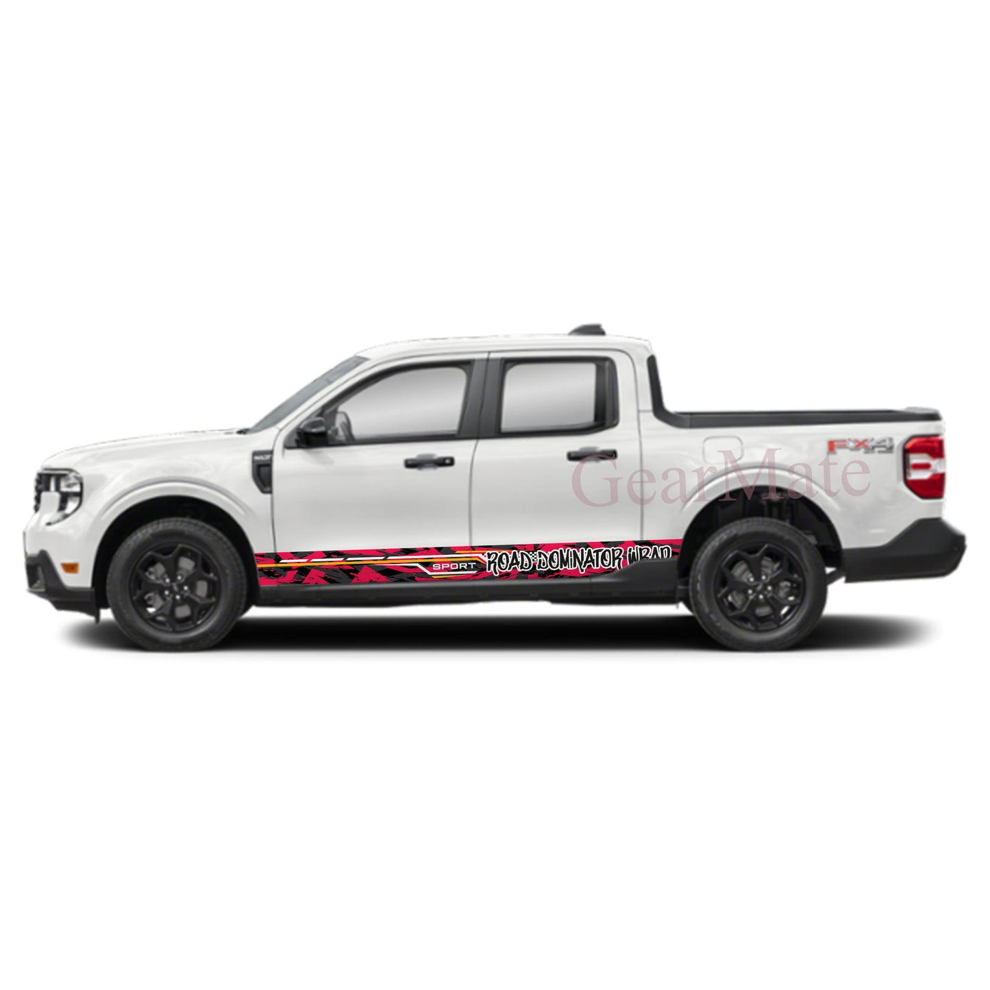 Road Dominator Wrap Rocker Panel Graphic Decal Kit (Left & Right Sides) - High Quality Vinyl for Trucks & SUVs