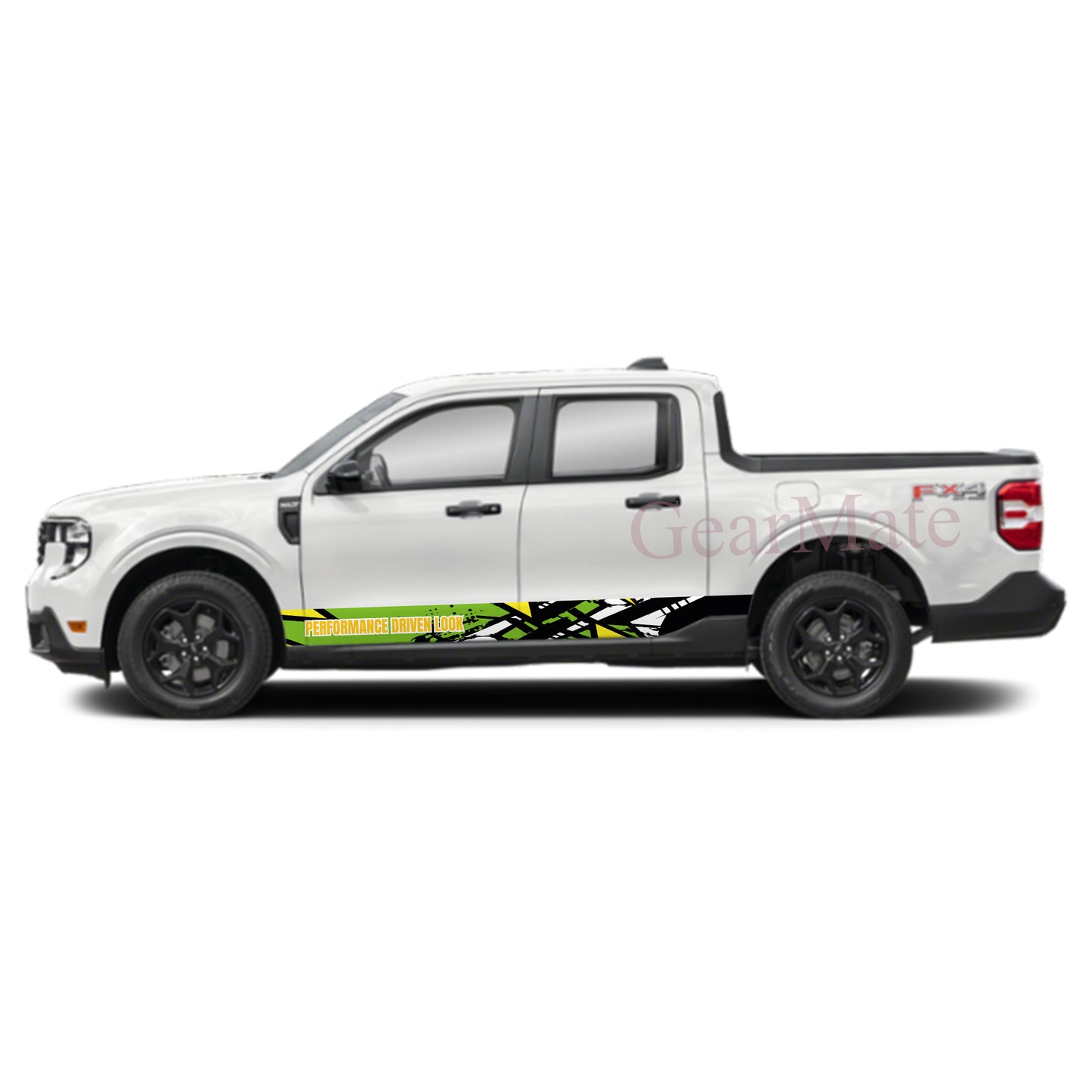 Performance Driven Look Rocker Panel Graphic Decal Kit (Left & Right Sides) - High Quality Vinyl for Trucks & SUVs