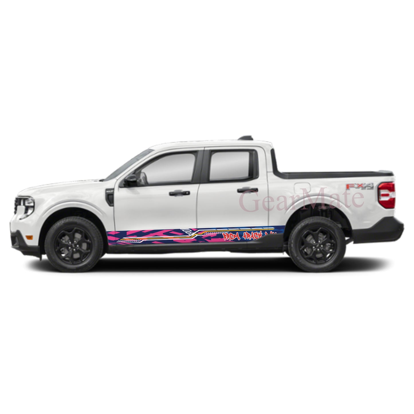 From Track Day Rocker Panel Graphic Decal Kit (Left & Right Sides) - High Quality Vinyl for Trucks & SUVs