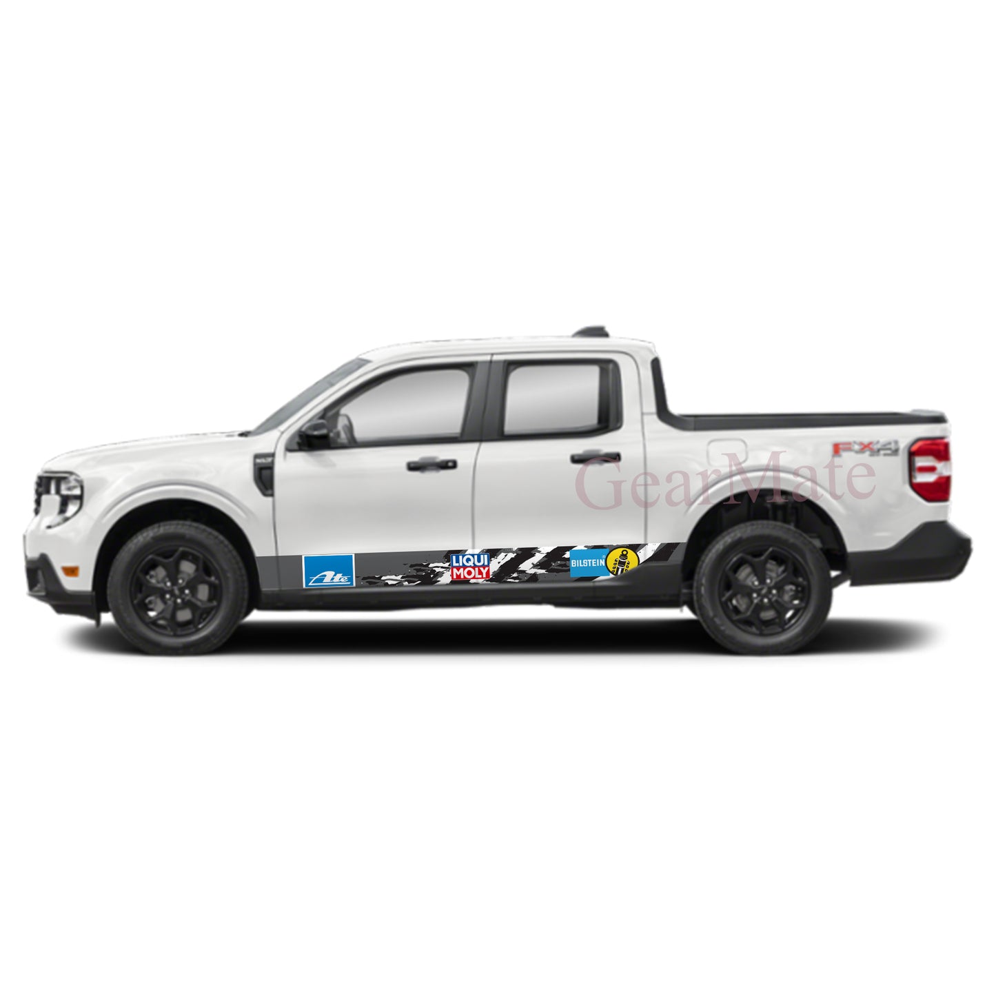 Racing Speed Liqui Moly Rocker Panel Graphic Decal Kit (Left & Right Sides) - High Quality Vinyl for Trucks & SUVs