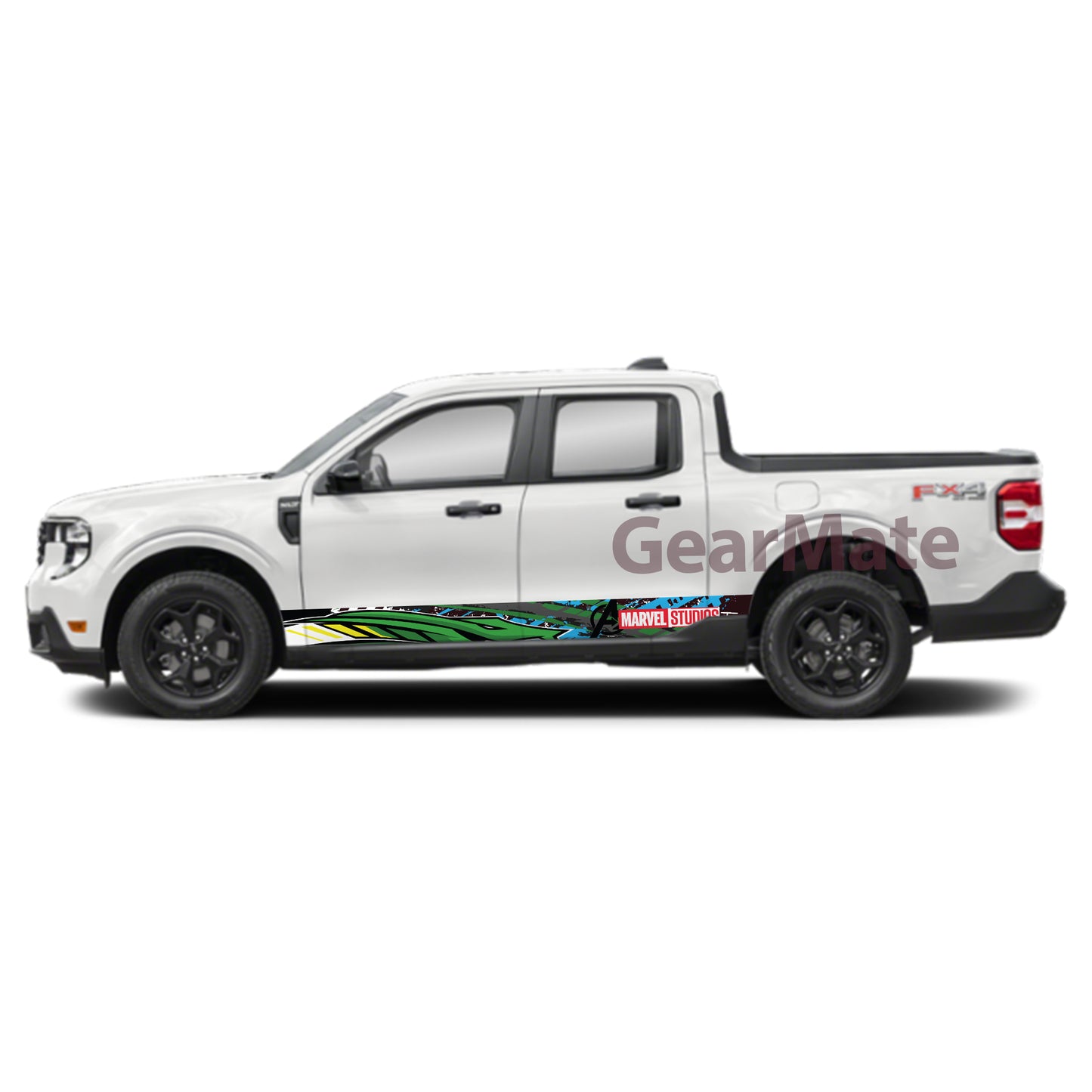 Racing Snake Marvel Avengers Rocker Panel Graphic Decal Kit (Left & Right Sides) - High Quality Vinyl for Trucks & SUVs