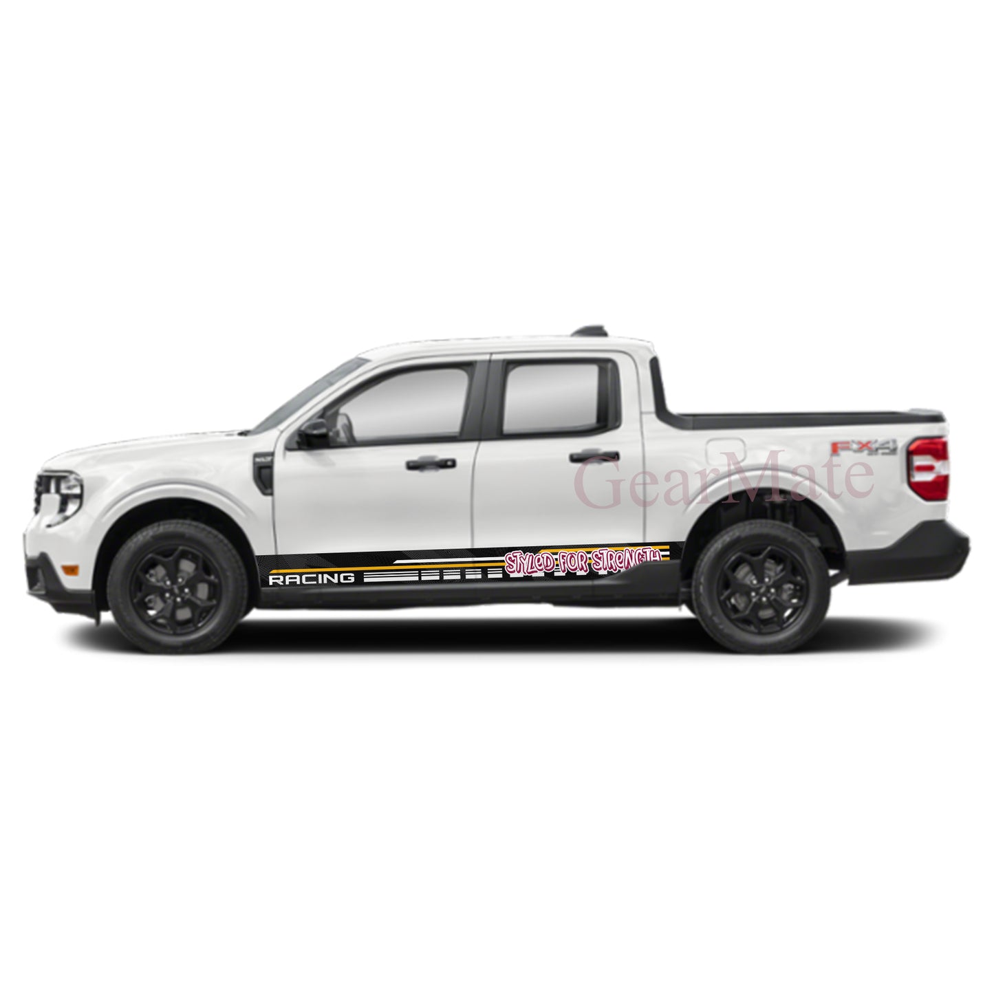 Styled for Strength Rocker Panel Graphic Decal Kit (Left & Right Sides) - High Quality Vinyl for Trucks & SUVs
