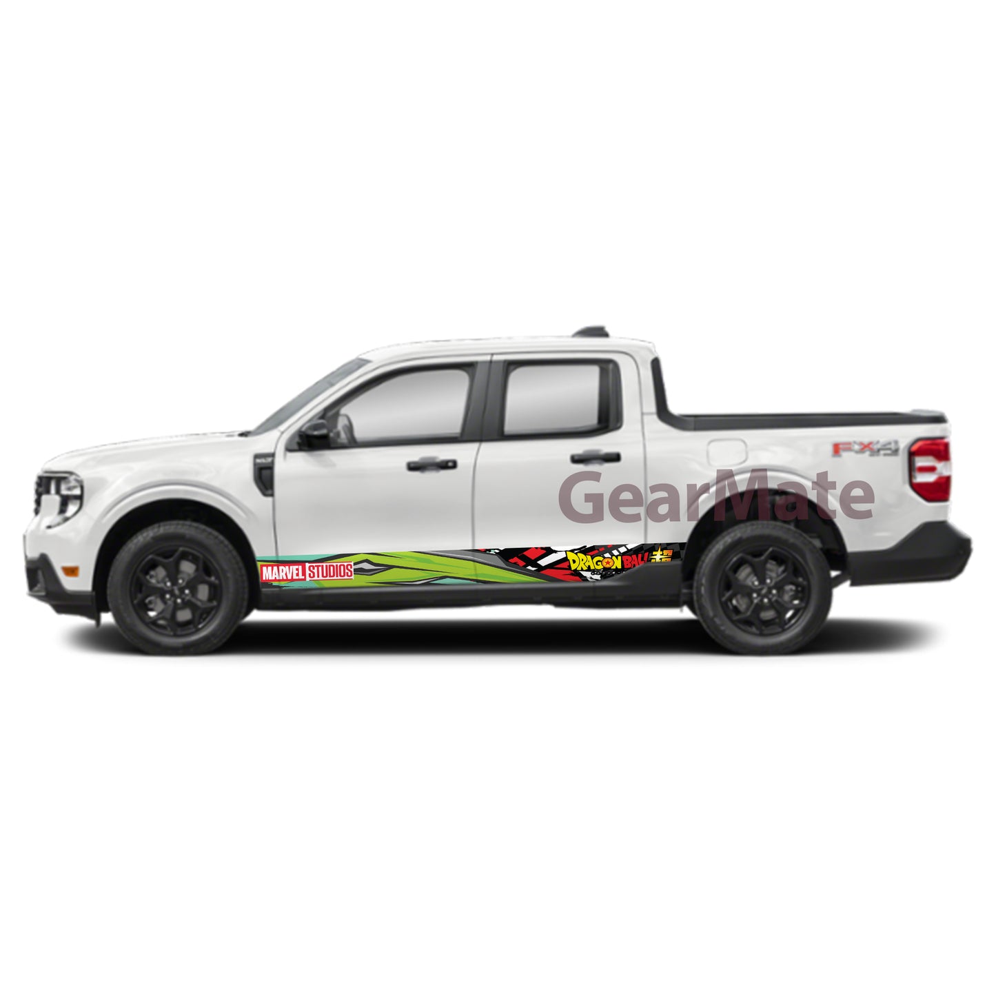 Sport GR Marvel Dragon Ball Super Rocker Panel Graphic Decal Kit (Left & Right Sides) - High Quality Vinyl for Trucks & SUVs