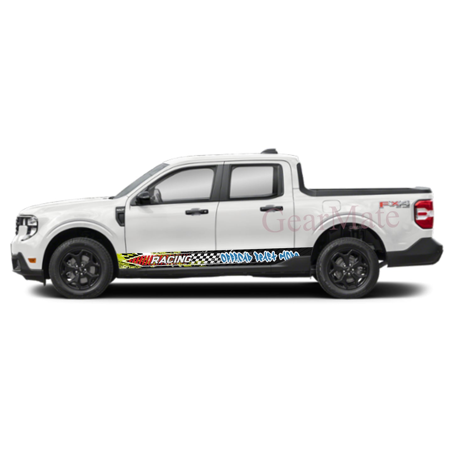 Offroad Beast Mode Rocker Panel Graphic Decal Kit (Left & Right Sides) - High Quality Vinyl for Trucks & SUVs