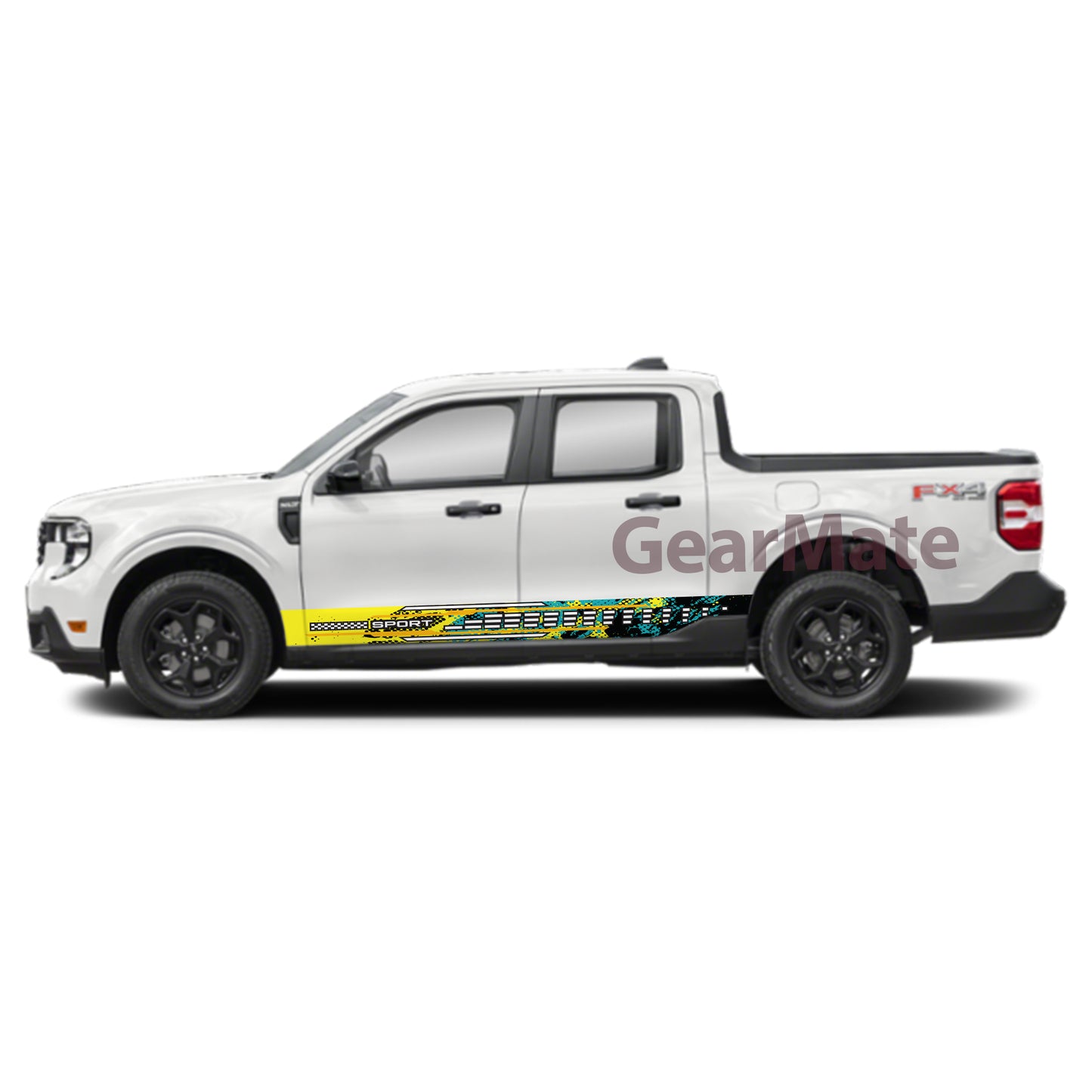 Sport YG Rocker Panel Graphic Decal Kit (Left & Right Sides) - High Quality Vinyl for Trucks & SUVs