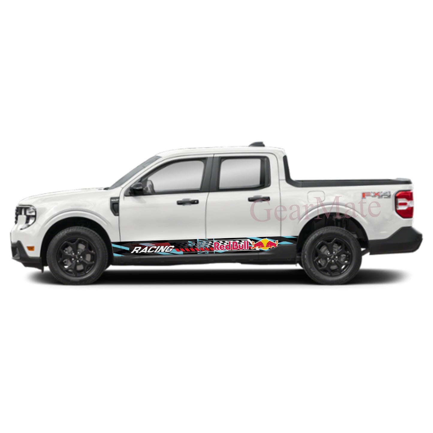Born To Haul Redbull Rocker Panel Graphic Decal Kit (Left & Right Sides) - High Quality Vinyl for Trucks & SUVs