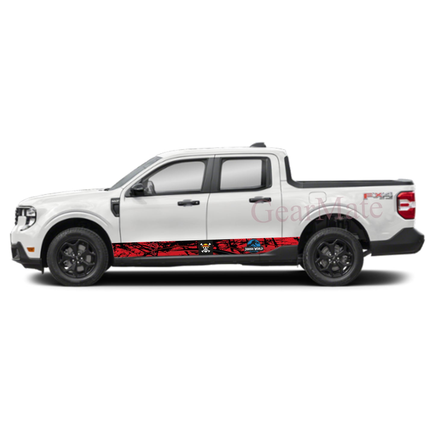 One Piece Games Rocker Panel Graphic Decal Kit (Left & Right Sides) - High Quality Vinyl for Trucks & SUVs