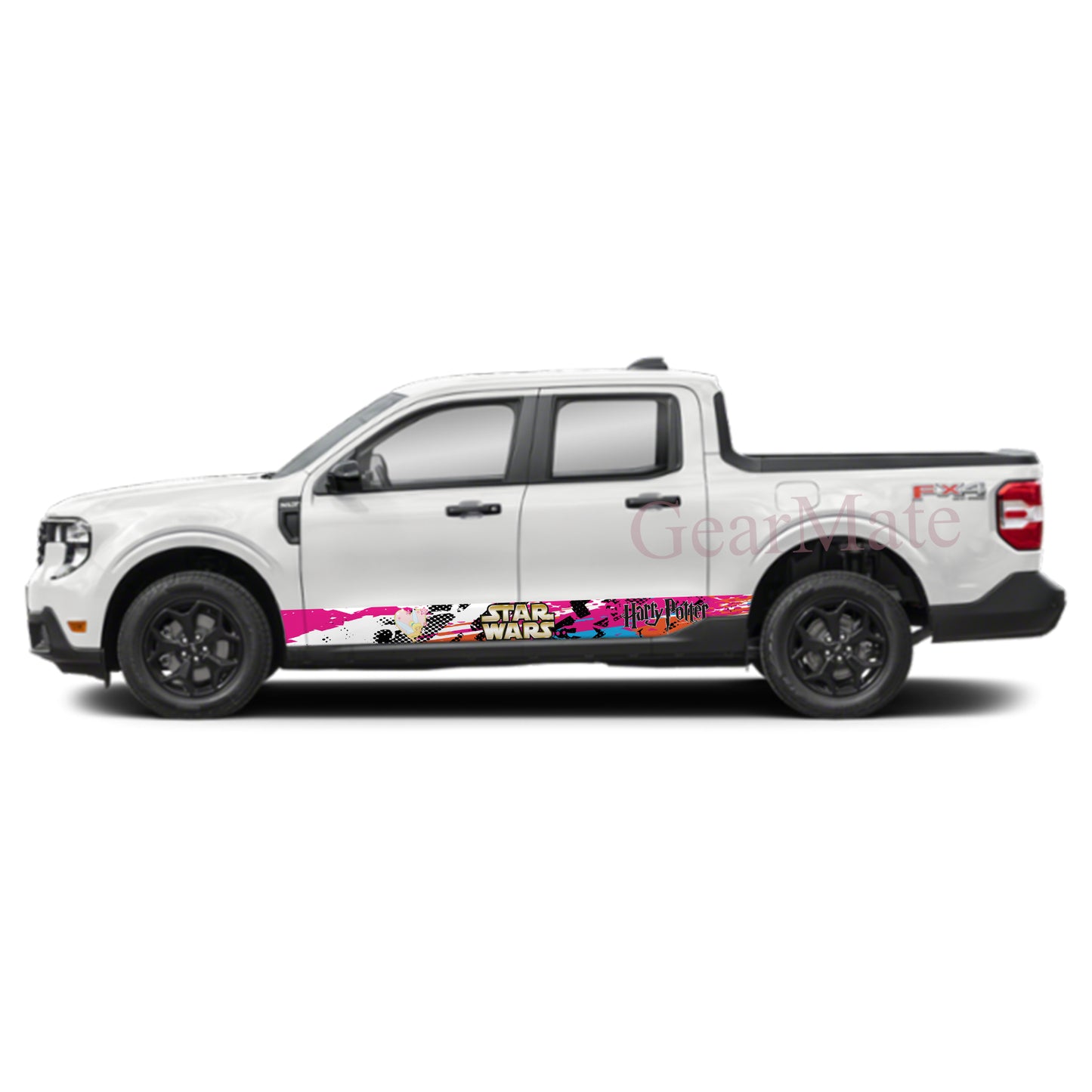 Speed POB Starwars Rocker Panel Graphic Decal Kit (Left & Right Sides) - High Quality Vinyl for Trucks & SUVs