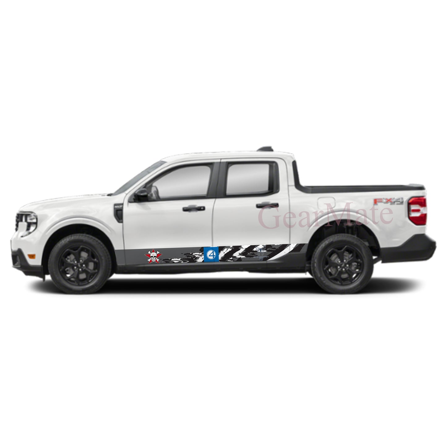 Racing Speed Fantastic 4 Rocker Panel Graphic Decal Kit (Left & Right Sides) - High Quality Vinyl for Trucks & SUVs