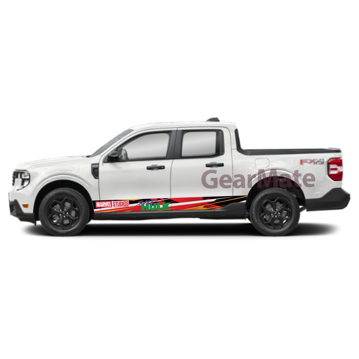 Racing Marvel She Hulk What If Rocker Panel Graphic Decal Kit (Left & Right Sides) - High Quality Vinyl for Trucks & SUVs