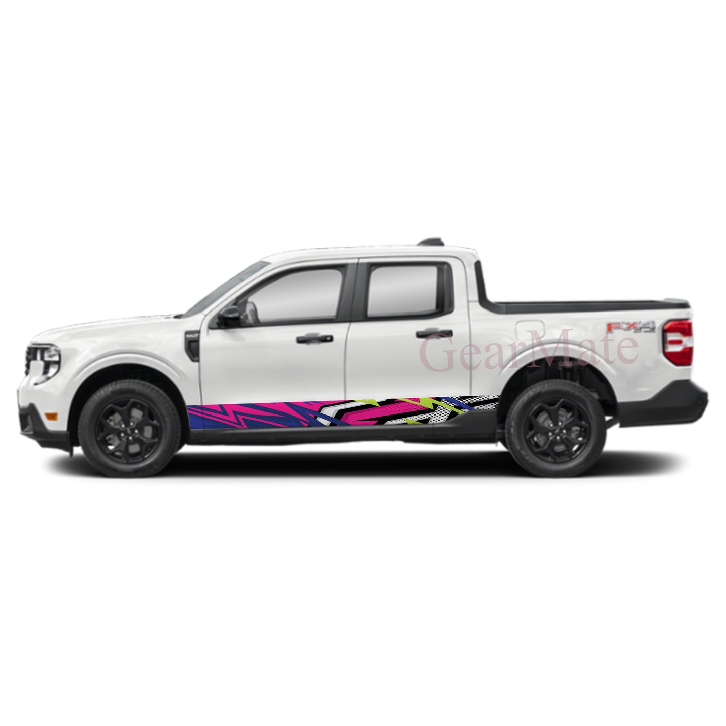 Racing Stripe BP Rocker Panel Graphic Decal Kit (Left & Right Sides) - High Quality Vinyl for Trucks & SUVs