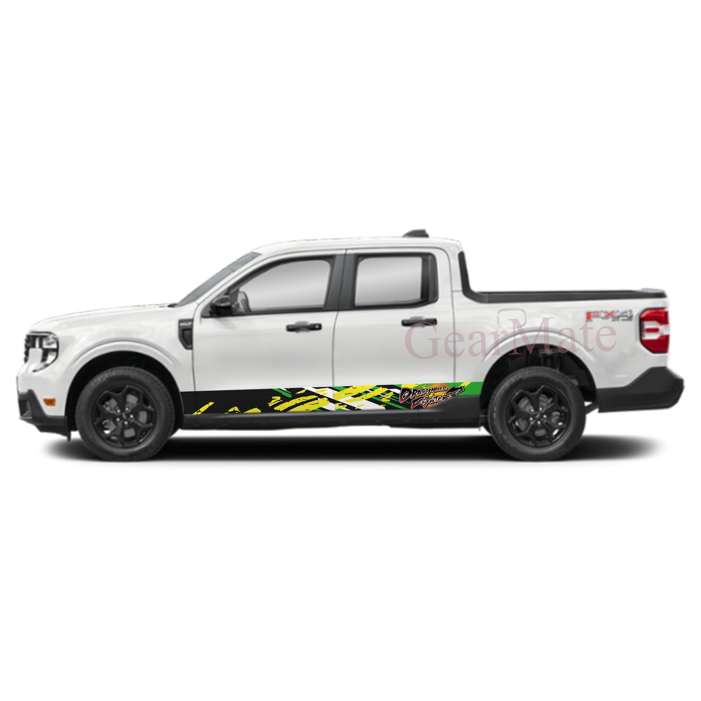 Racing Sport Dragon Ball FighterZ Rocker Panel Graphic Decal Kit (Left & Right Sides) - High Quality Vinyl for Trucks & SUVs