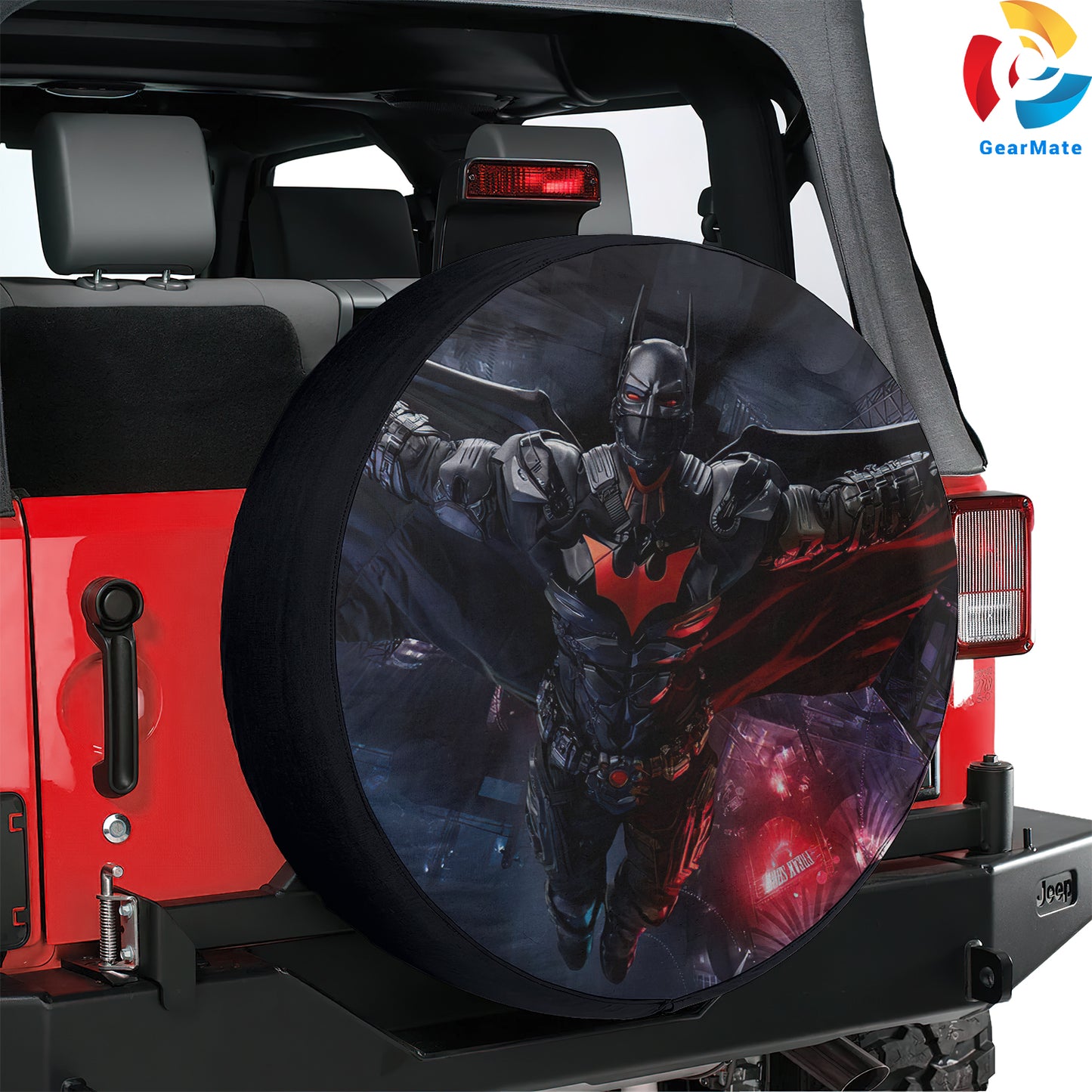 DC Batman Comics Spare Tire Cover – Premium Waterproof UV Resistant Protector