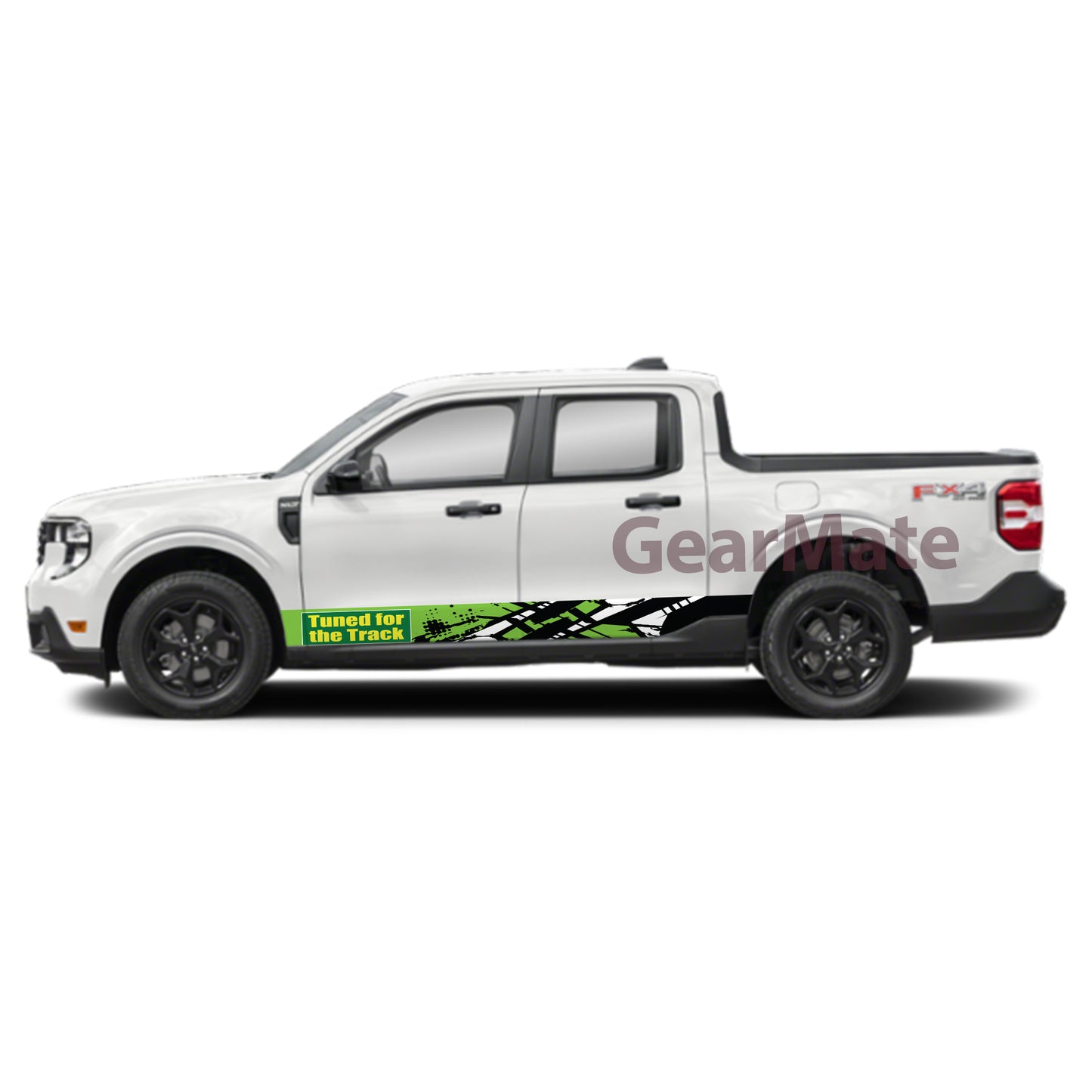 Tuned for the Track Rocker Panel Graphic Decal Kit (Left & Right Sides) - High Quality Vinyl for Trucks & SUVs
