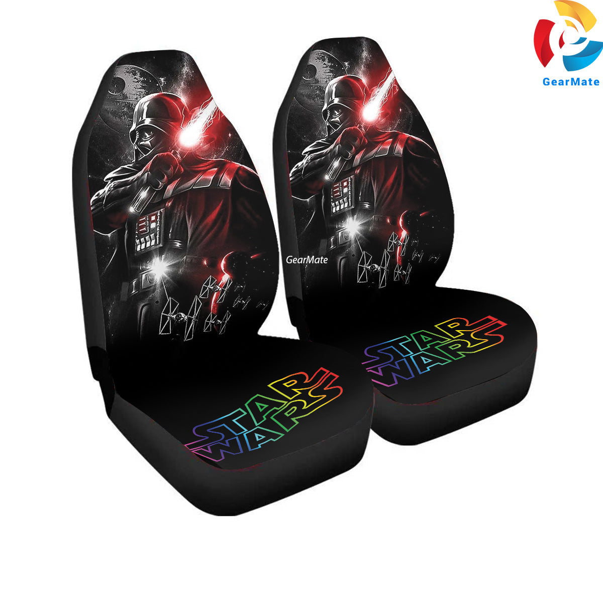 Darth Vader Car Seat Covers – High Quality Graphic and Polar Fleece Protector Set