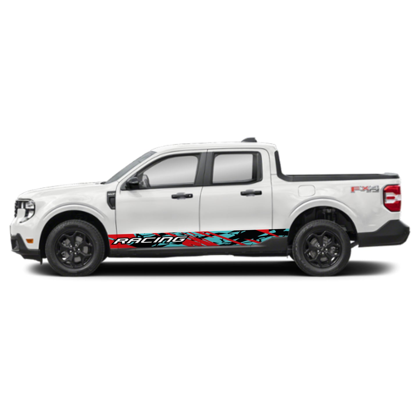 Racing Green Rocker Panel Graphic Decal Kit (Left & Right Sides) - High Quality Vinyl for Trucks & SUVs