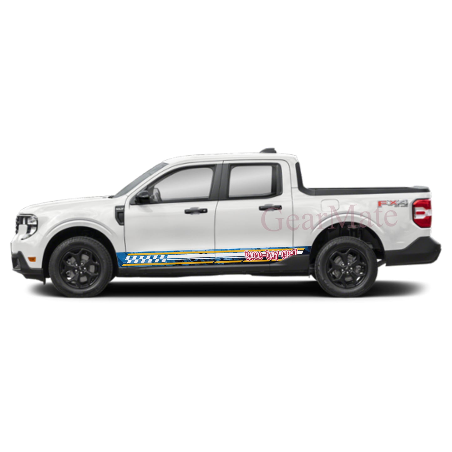 Race-Day Grit Rocker Panel Graphic Decal Kit (Left & Right Sides) - High Quality Vinyl for Trucks & SUVs