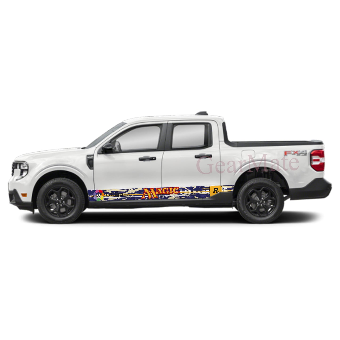 Magic The Gathering Games Rocker Panel Graphic Decal Kit (Left & Right Sides) - High Quality Vinyl for Trucks & SUVs