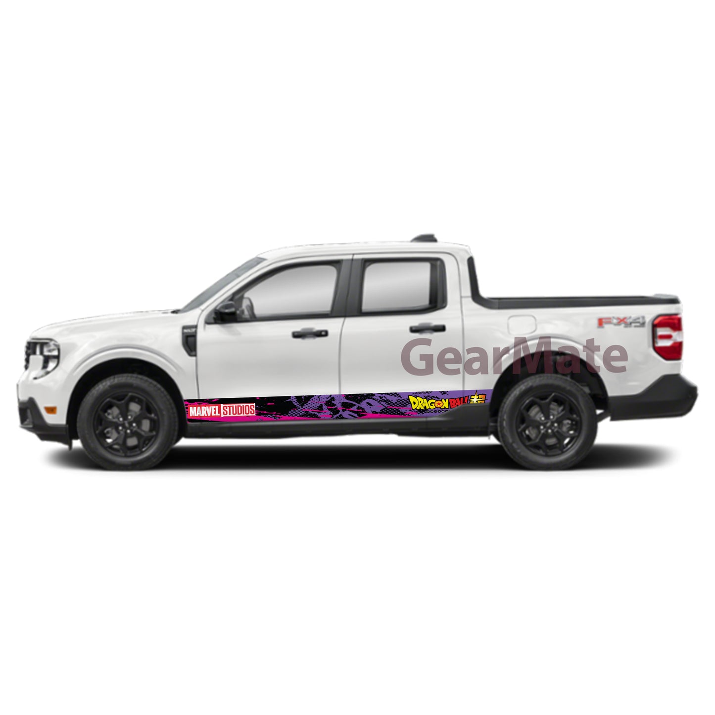 Sport PP Marvel Dragon Ball Super Rocker Panel Graphic Decal Kit (Left & Right Sides) - High Quality Vinyl for Trucks & SUVs