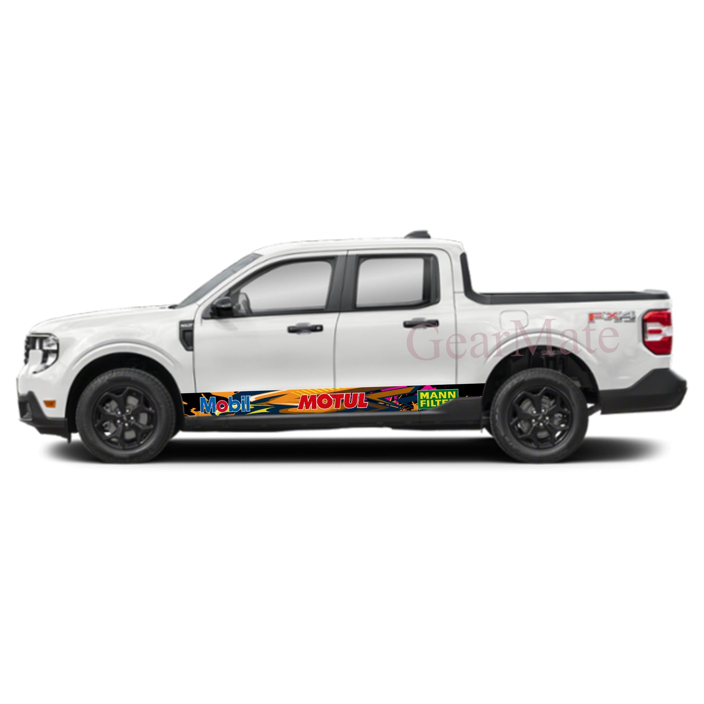 Eagle Pink Motul Rocker Panel Graphic Decal Kit (Left & Right Sides) - High Quality Vinyl for Trucks & SUVs