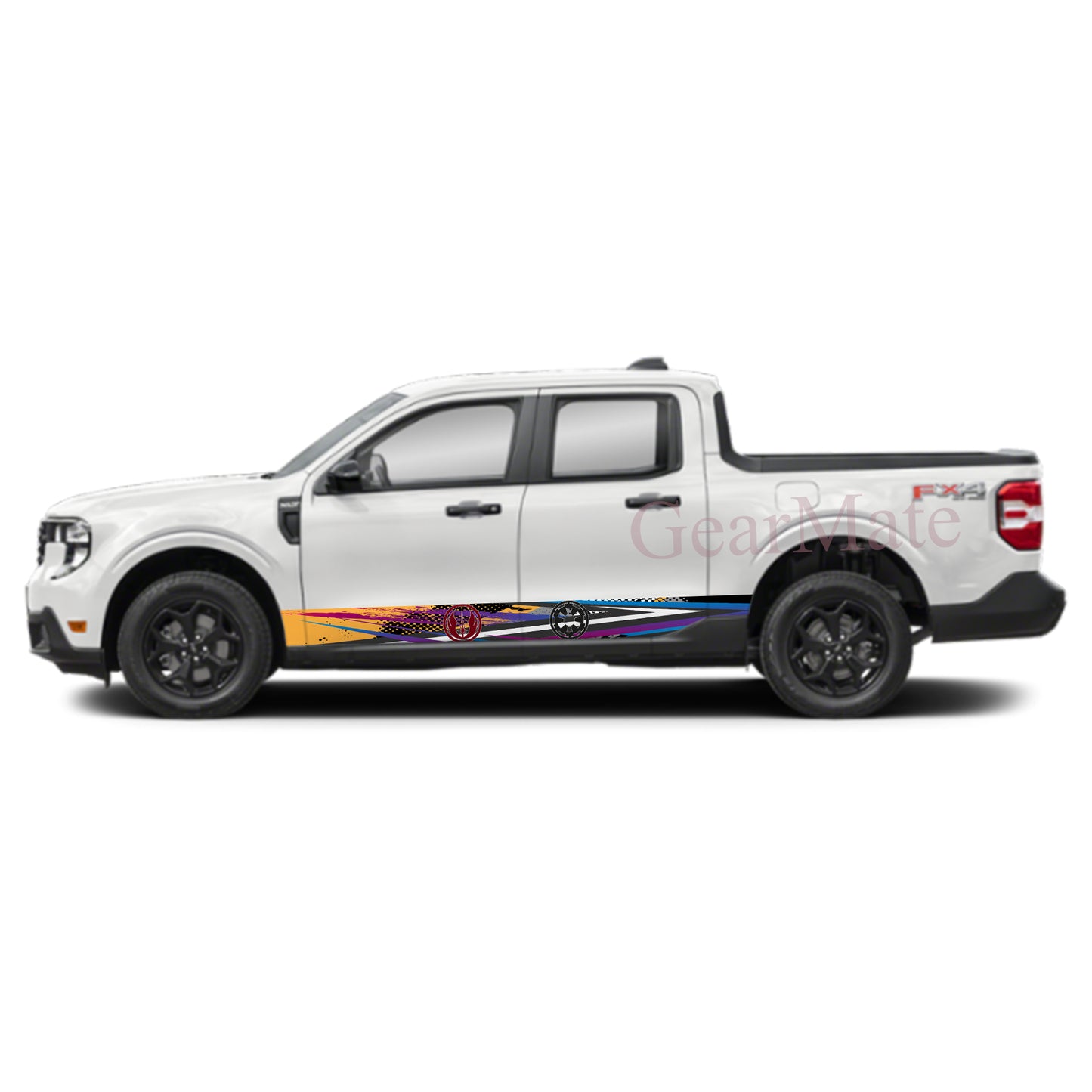 Sport Purple Jedi Galatic Rocker Panel Graphic Decal Kit (Left & Right Sides) - High Quality Vinyl for Trucks & SUVs