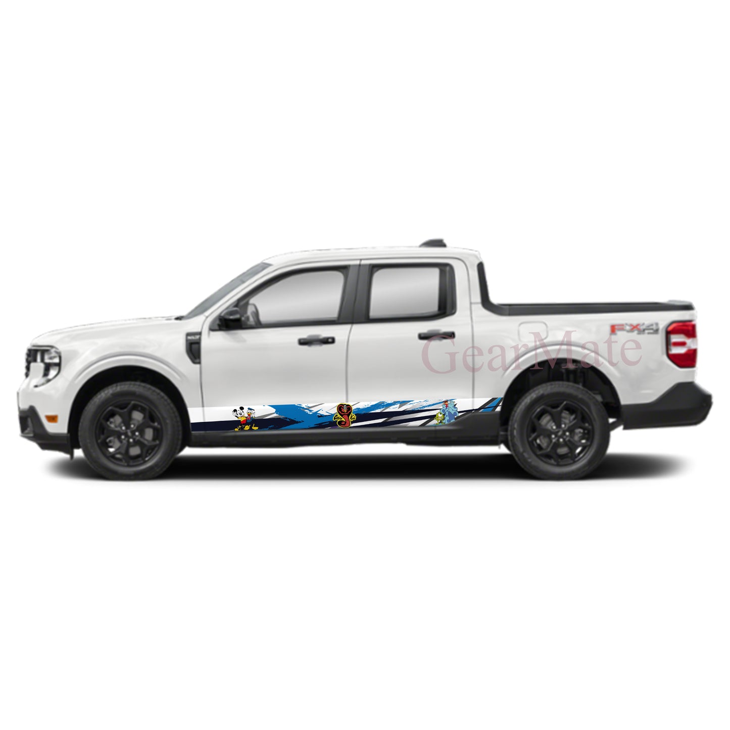 Sport BP Cobra Kai Rocker Panel Graphic Decal Kit (Left & Right Sides) - High Quality Vinyl for Trucks & SUVs