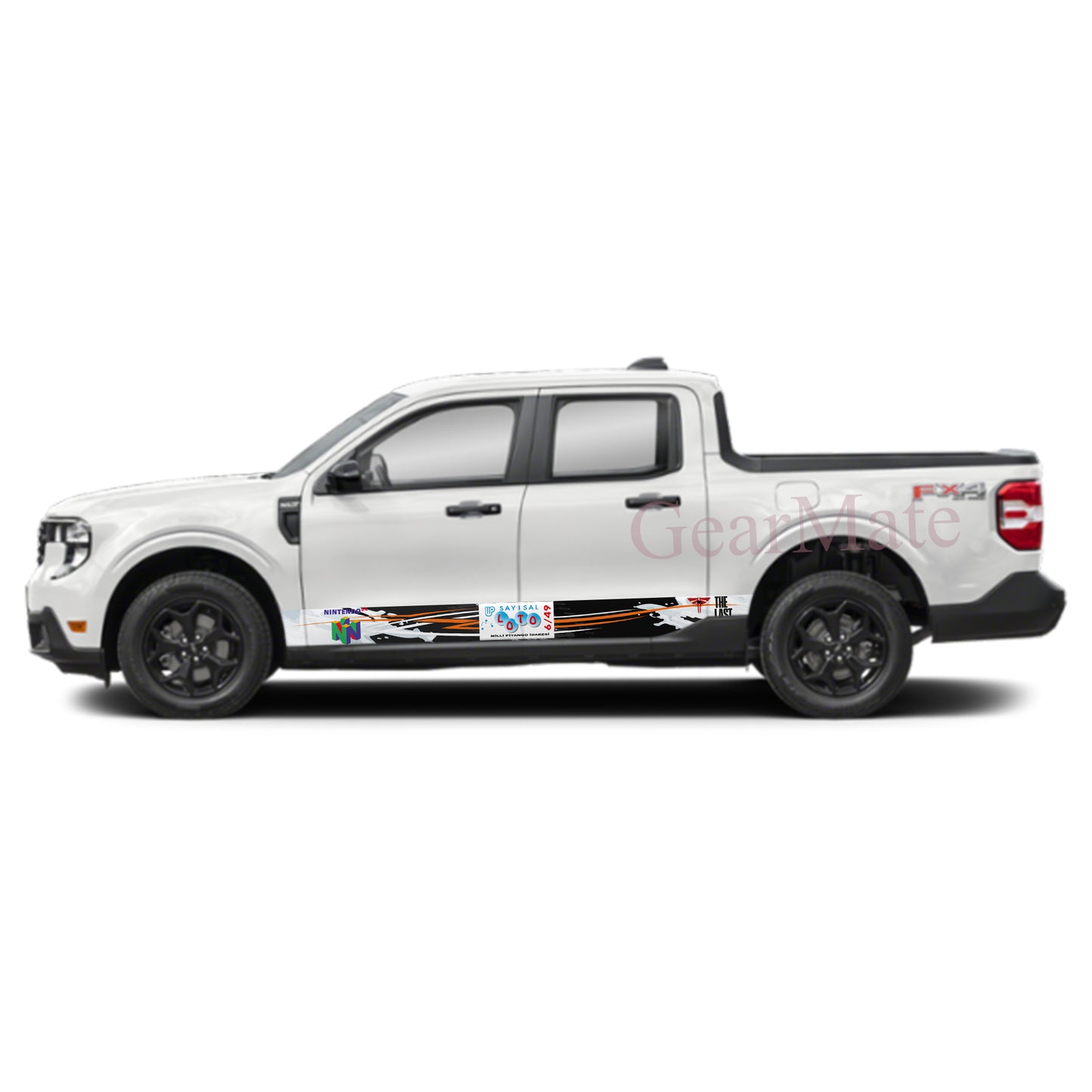 Sayisal Games Rocker Panel Graphic Decal Kit (Left & Right Sides) - High Quality Vinyl for Trucks & SUVs