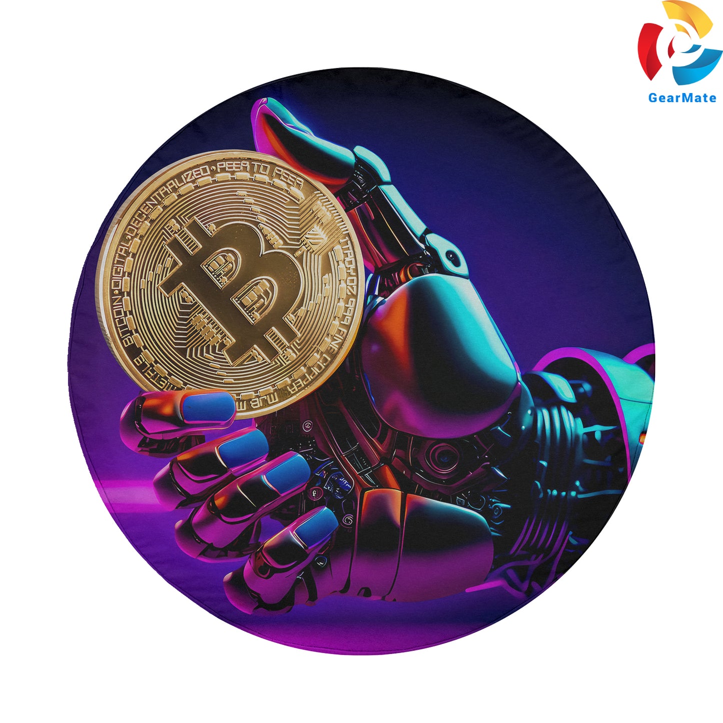 Bitcoin Robot Spare Tire Cover – Premium Waterproof UV Resistant Protector