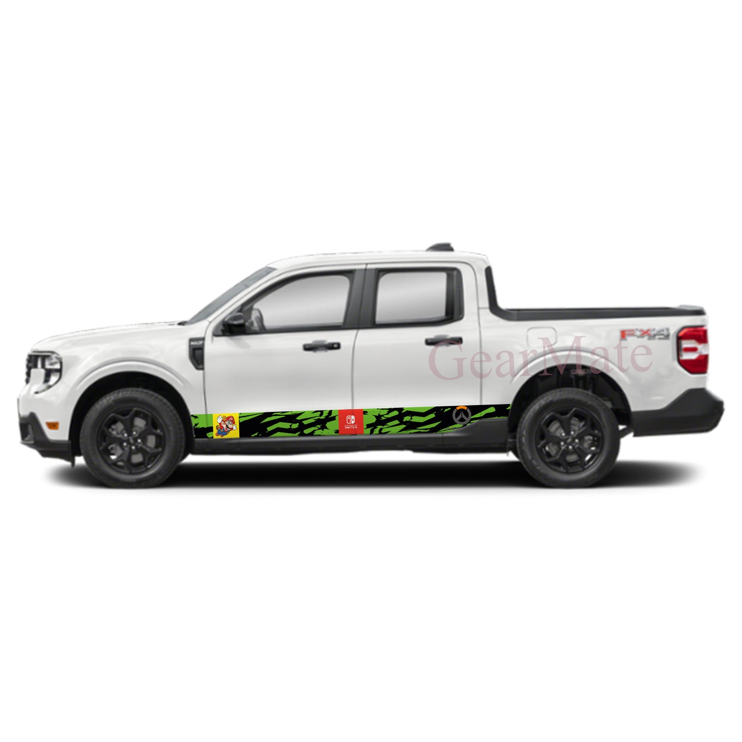 Nintendo Switch Games Rocker Panel Graphic Decal Kit (Left & Right Sides) - High Quality Vinyl for Trucks & SUVs