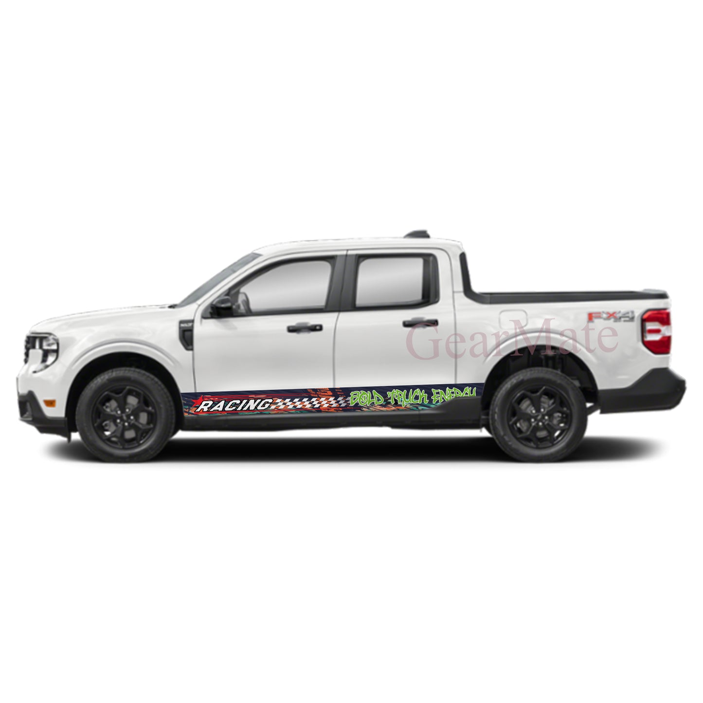 Bold Truck Energy Rocker Panel Graphic Decal Kit (Left & Right Sides) - High Quality Vinyl for Trucks & SUVs