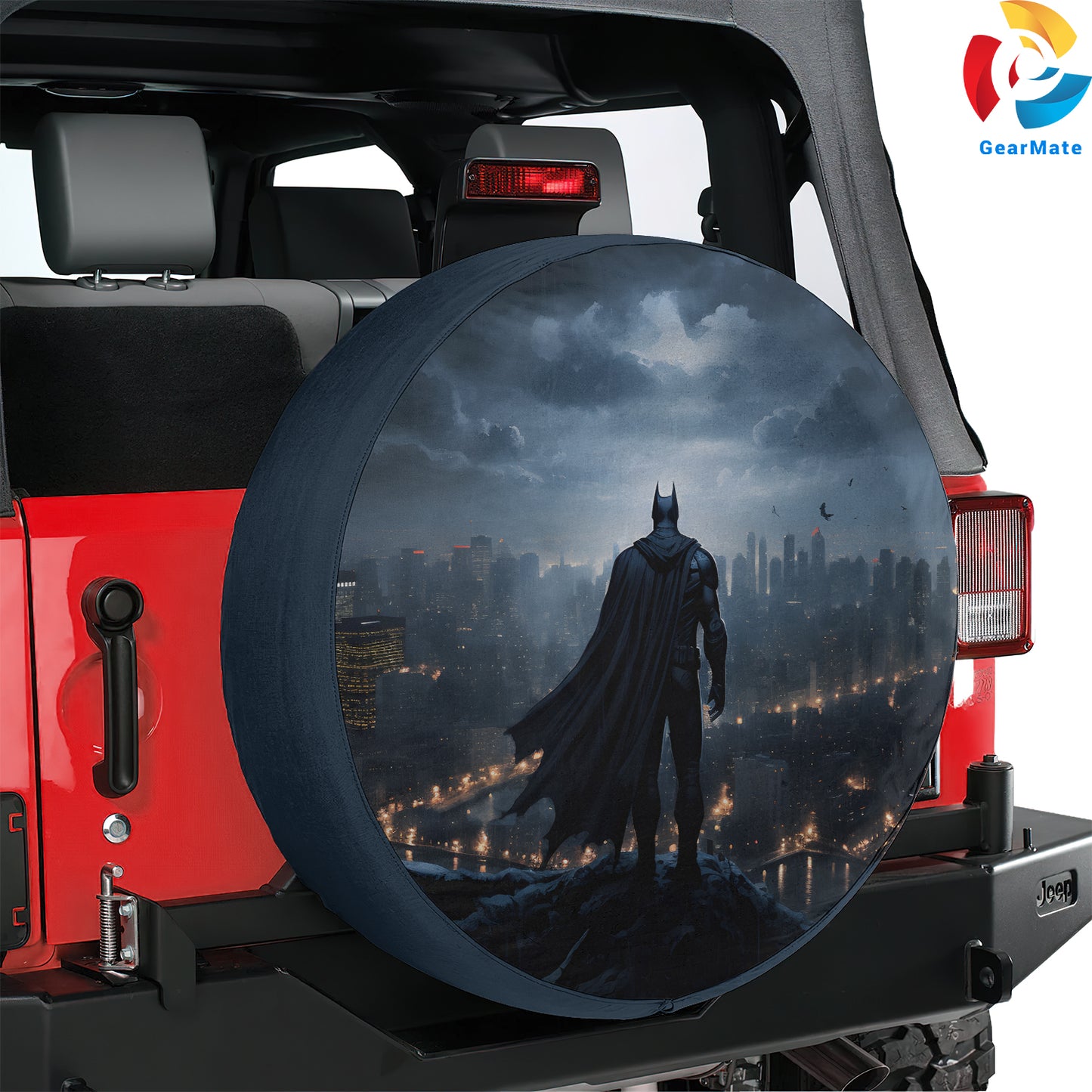 DC Batman Comics Spare Tire Cover – Premium Waterproof UV Resistant Protector