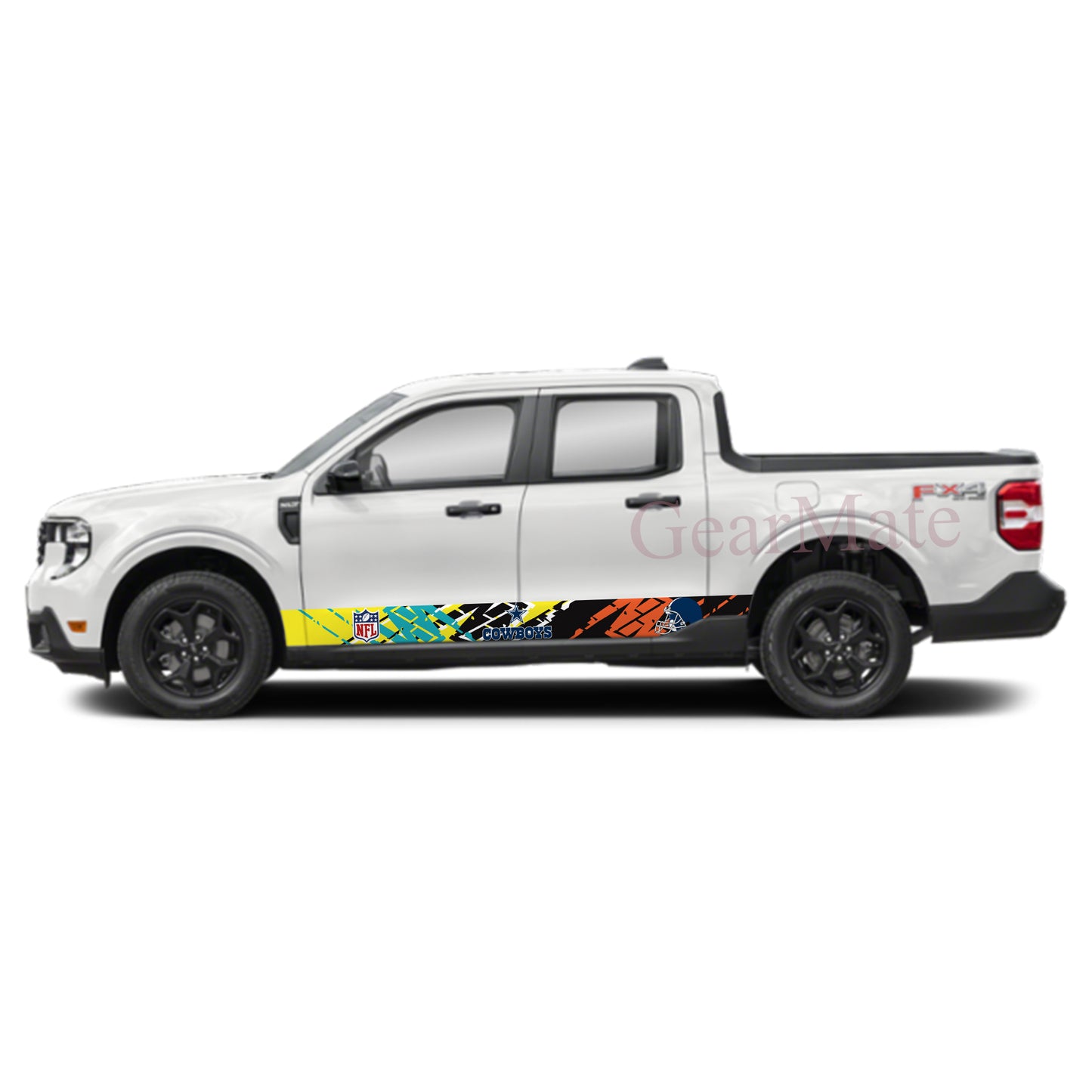 NFL Dallas Cowboys Rocker Panel Graphic Decal Kit (Left & Right Sides) - High Quality Vinyl for Trucks & SUVs