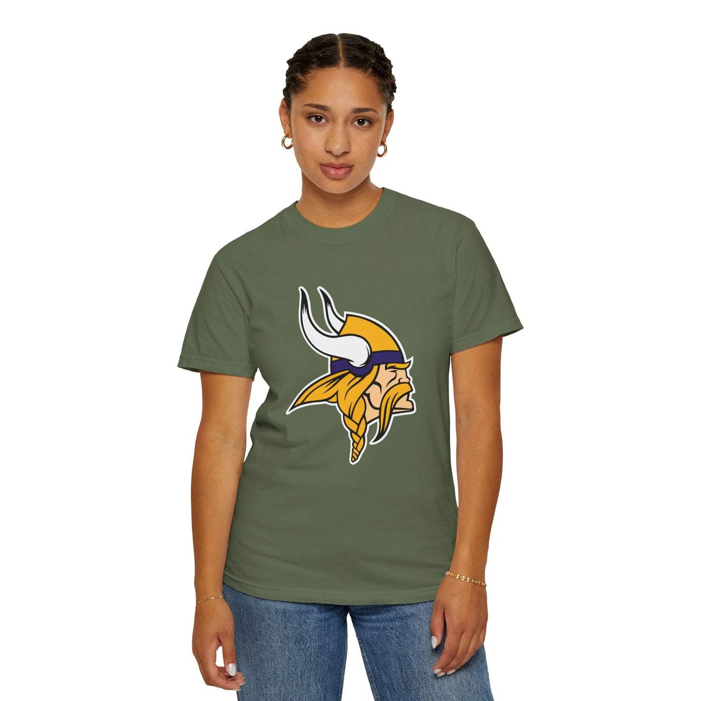 Minnesota Vikings Gear Garment-Dyed T-Shirt – Premium Cotton Tee for Customization