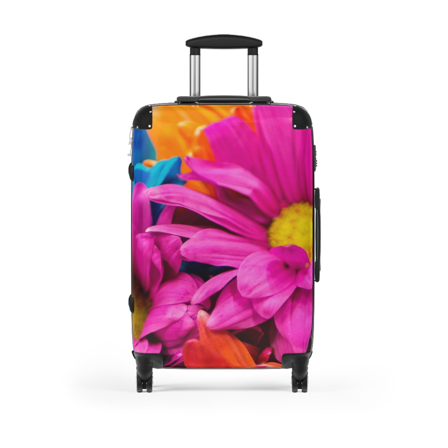 Nature Flowers Floral Dahlia Colorful Boom Art Carry-On Suitcase - Stylish Luggage for Travelers