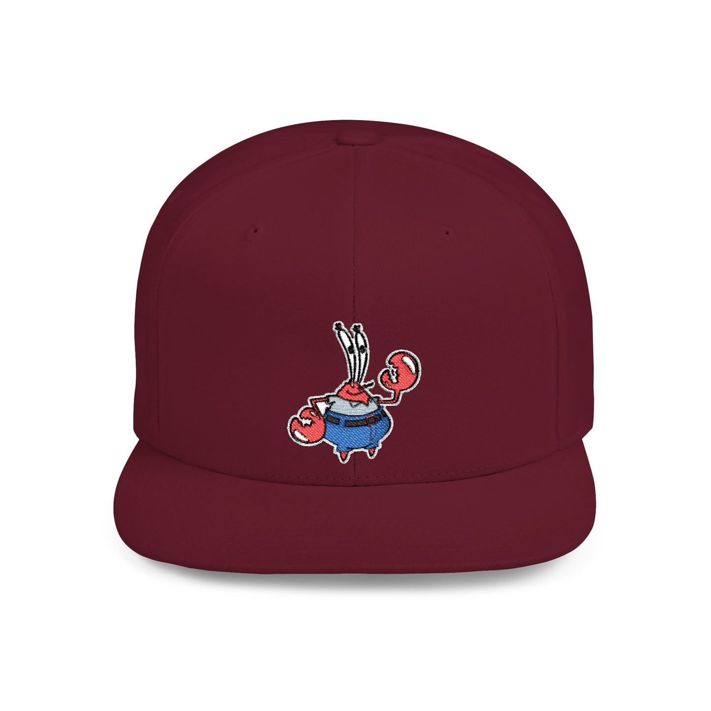 Spongebob Squarepants Mr Krabs Flat Bill Snapback – Lightweight, Custom Fit, Premium Quality