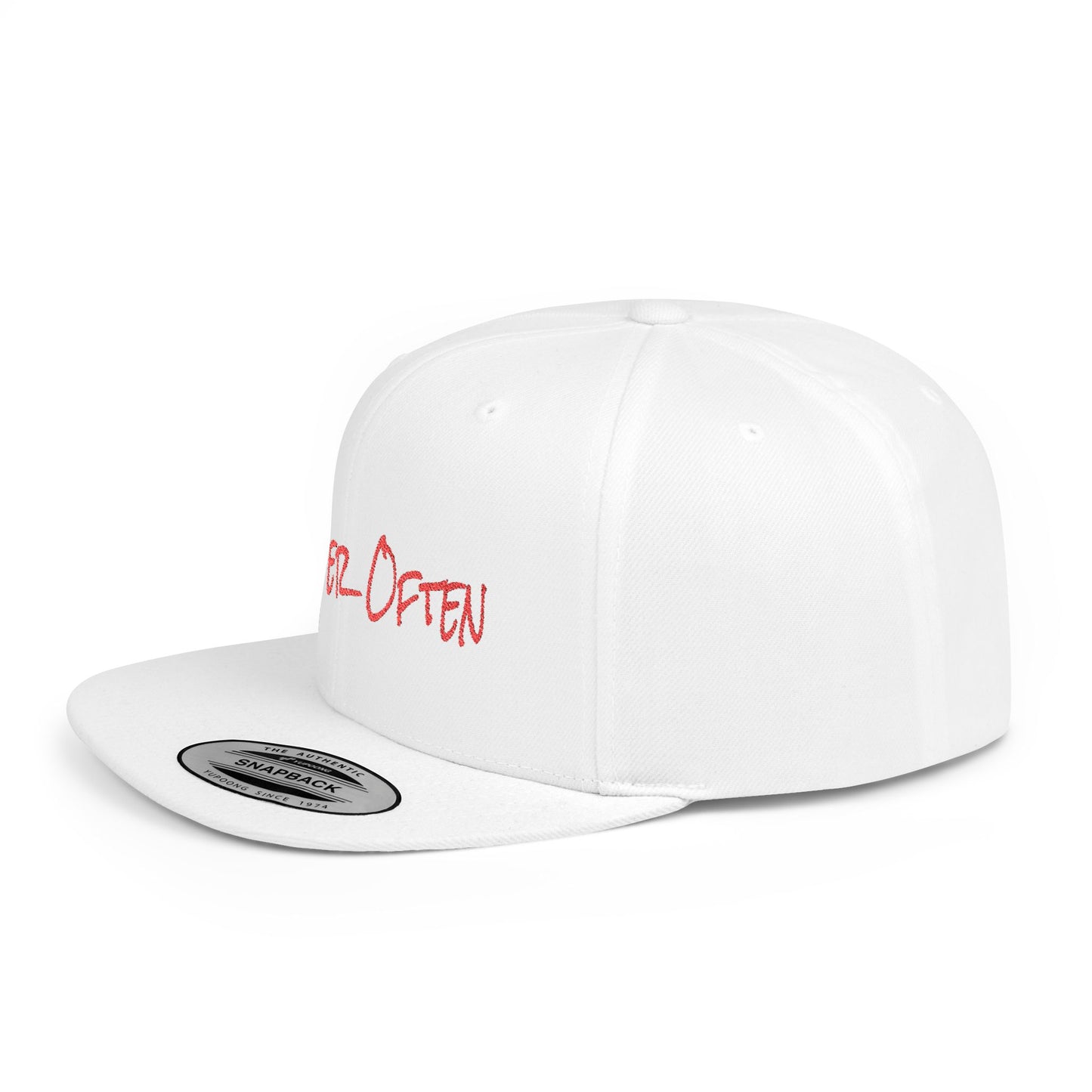 Text Roam Free Flat Bill Snapback – Lightweight, Custom Fit, Premium Quality