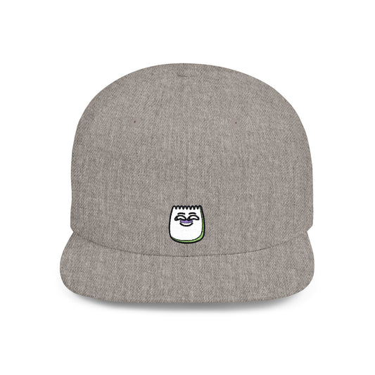 Icons Embroidered Hehe Face Flat Bill Snapback – Lightweight, Custom Fit, Premium Quality